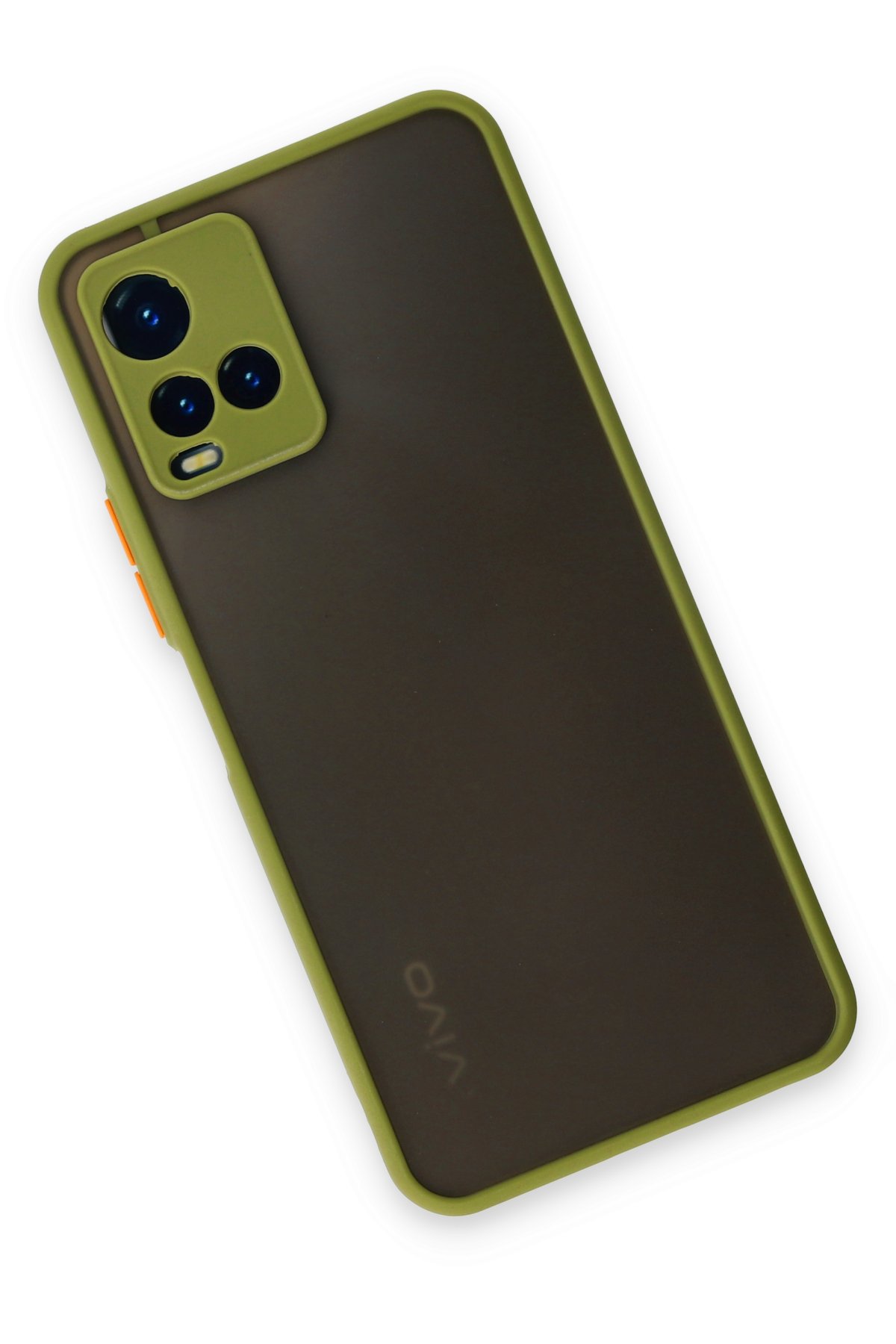 Newface Vivo Y33S Kılıf Nano içi Kadife Silikon - Mavi