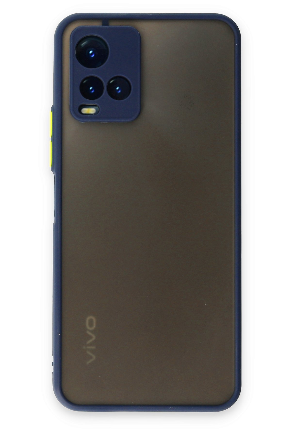 Newface Vivo Y33S Kılıf Nano içi Kadife Silikon - Siyah