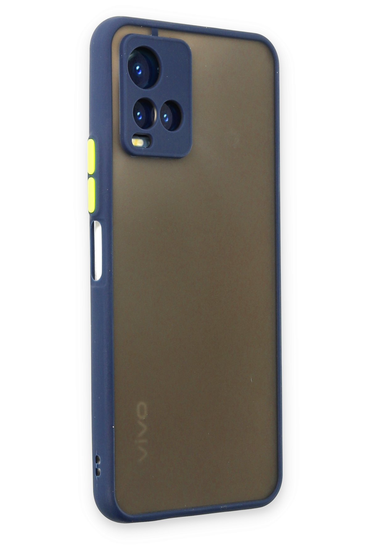 Newface Vivo Y33S Kılıf Nano içi Kadife Silikon - Siyah