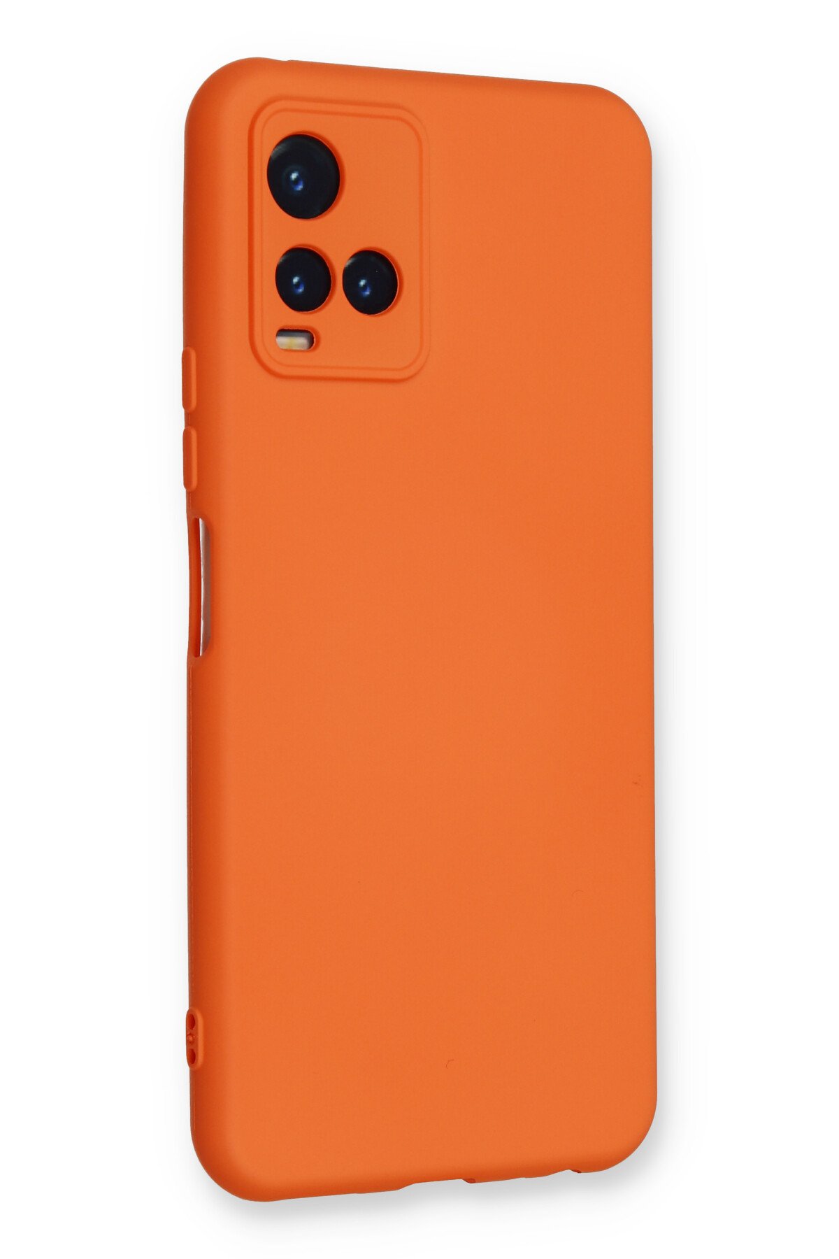 Newface Vivo Y33S Kılıf Nano içi Kadife Silikon - Sarı