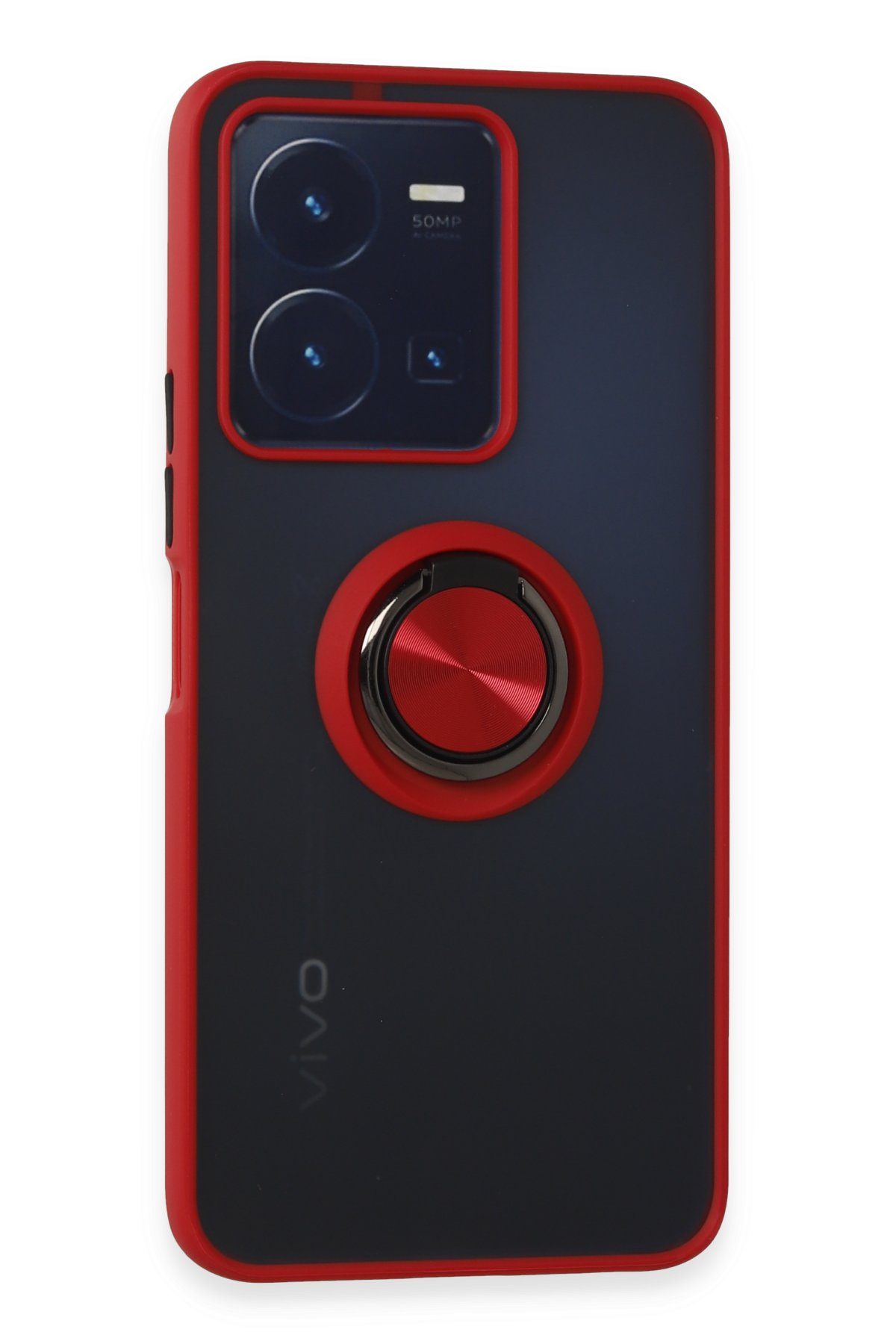 Newface Vivo Y35 Kılıf Nano içi Kadife Silikon - Siyah