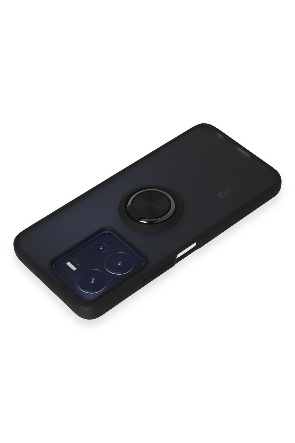 Newface Vivo Y35 Kılıf Nano içi Kadife Silikon - Siyah