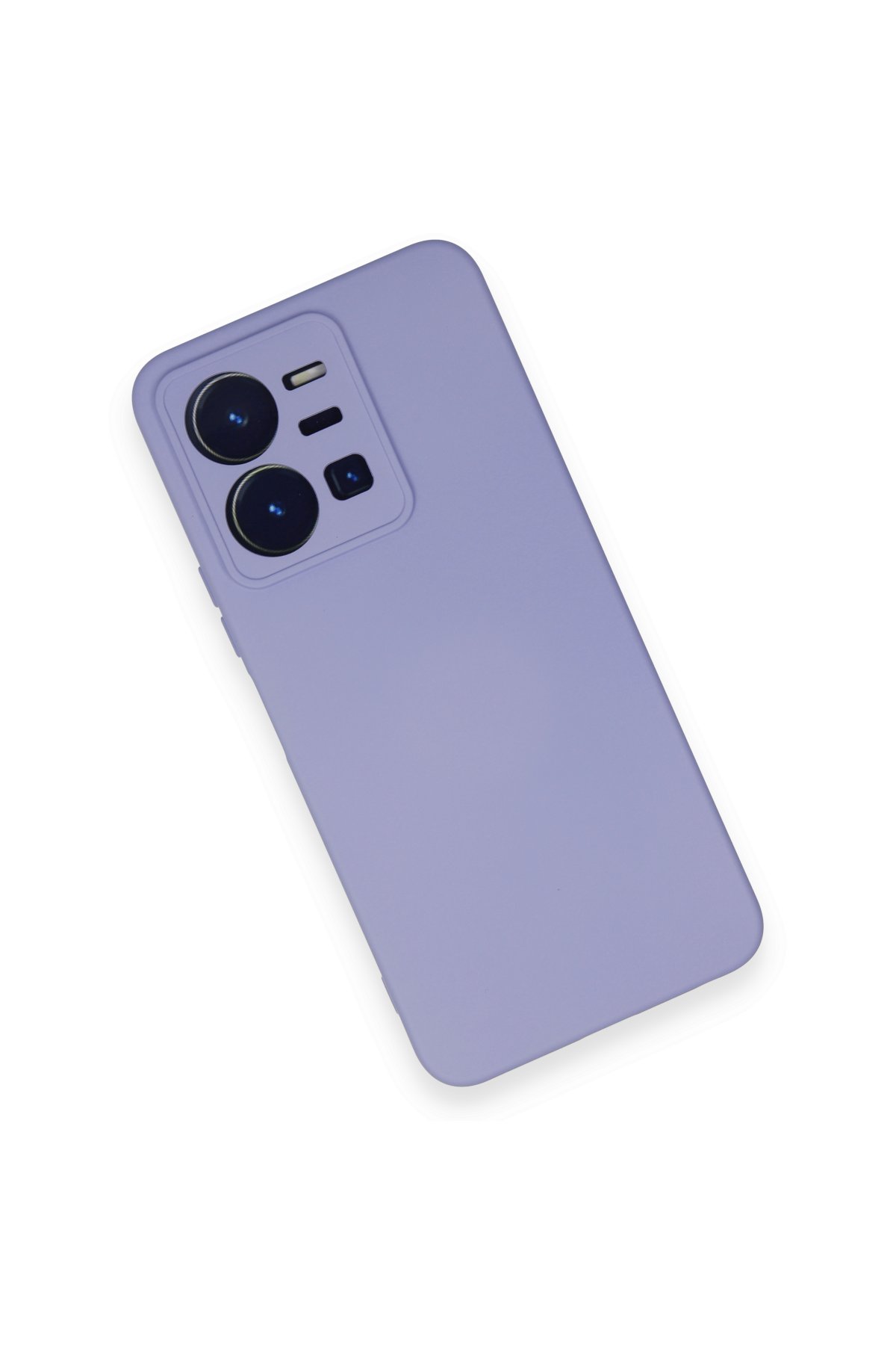 Newface Vivo Y35 Kılıf Pars Lens Yüzüklü Silikon - Gümüş