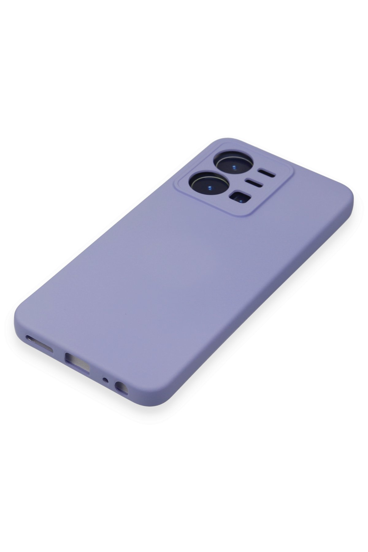 Newface Vivo Y35 Kılıf Pars Lens Yüzüklü Silikon - Gümüş