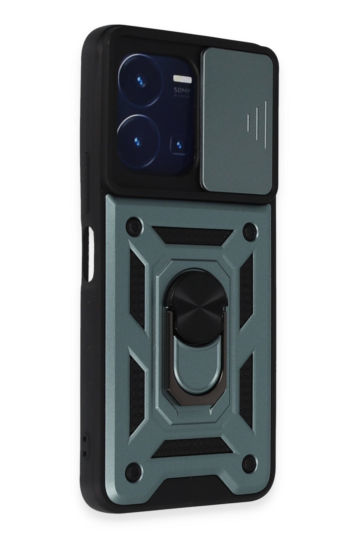 Newface Vivo Y35 Kılıf First Silikon - Mavi