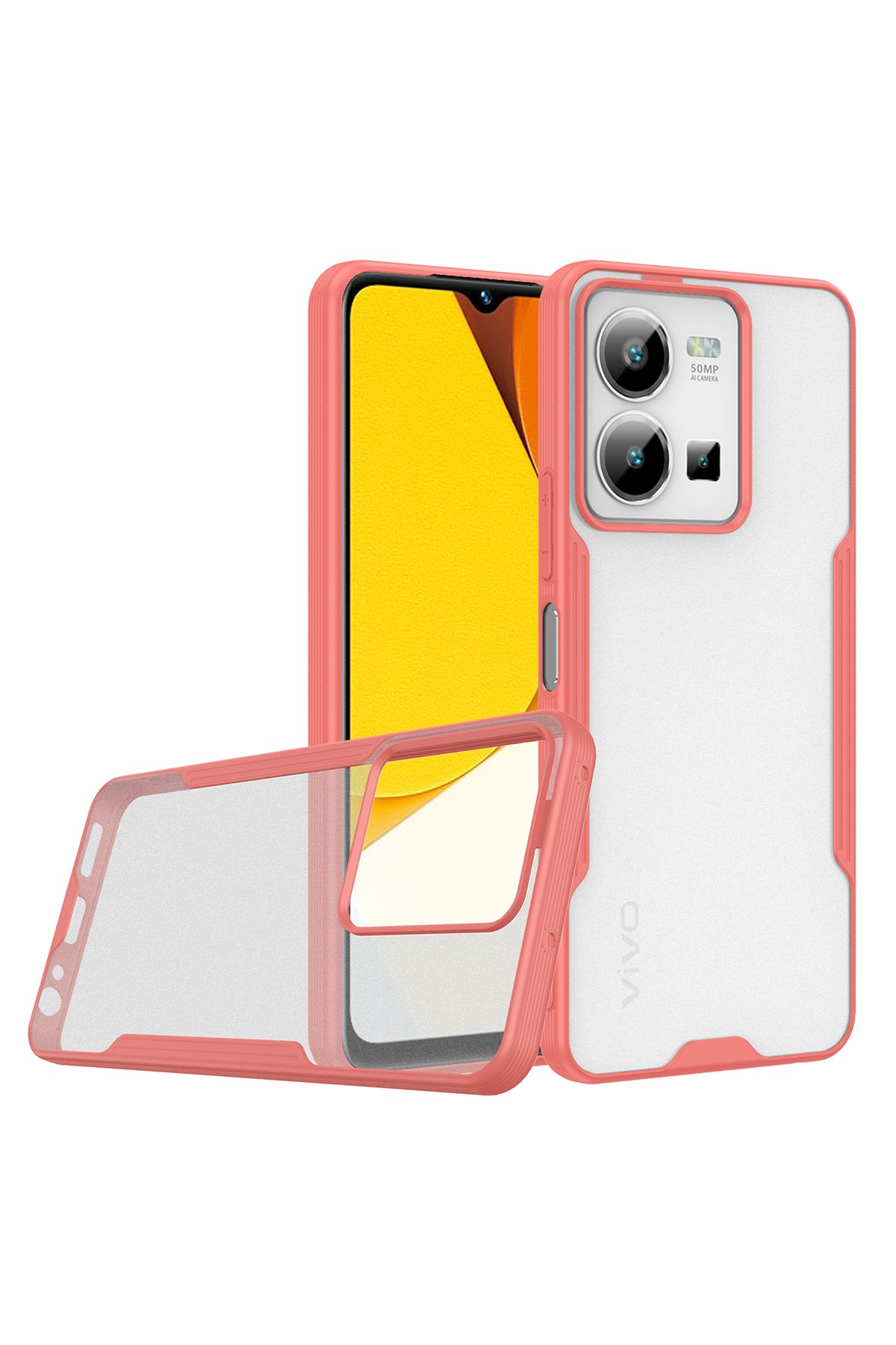 Newface Vivo Y35 Kılıf Loop Deri Silikon - Yeşil