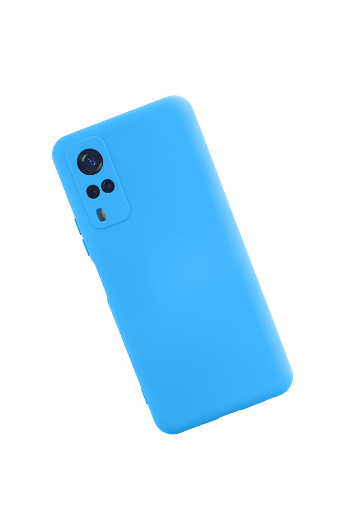 Newface Vivo Y51 Kılıf Nano içi Kadife Silikon - Mavi