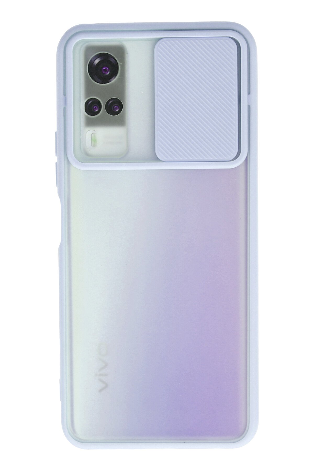 Newface Vivo Y51 Kılıf Palm Buzlu Kamera Sürgülü Silikon - Turkuaz