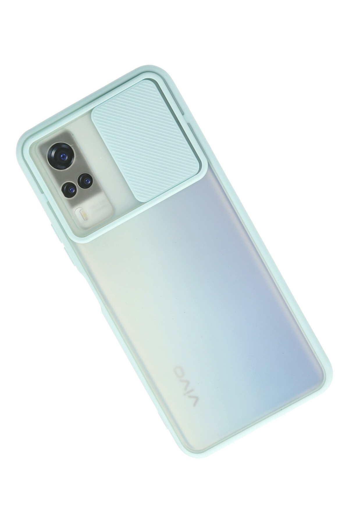 Newface Vivo Y51 Kılıf Nano içi Kadife Silikon - Lacivert