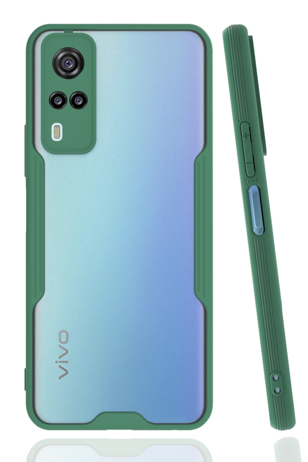 Newface Vivo Y51 Kılıf Platin Silikon - Kırmızı