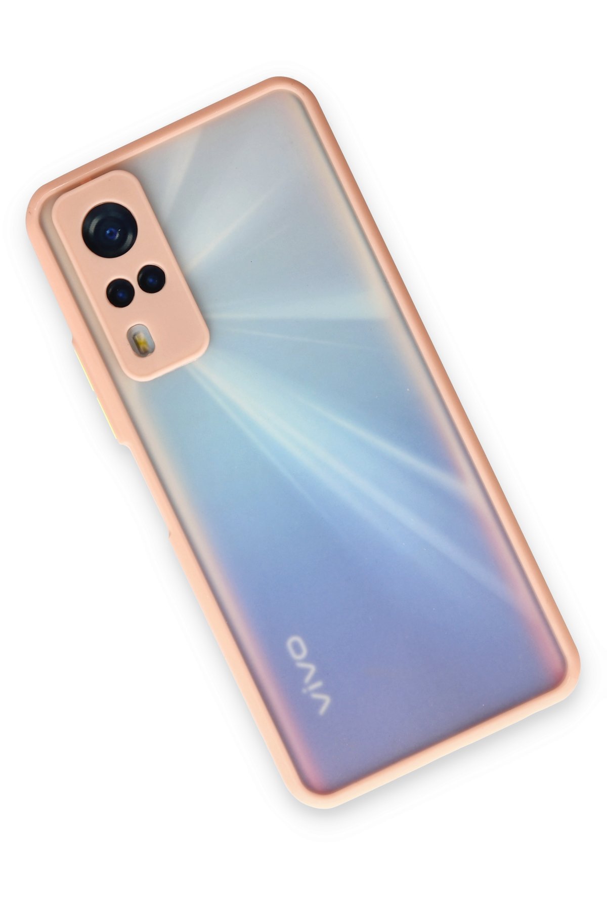 Newface Vivo Y51A Kılıf Platin Silikon - Lila