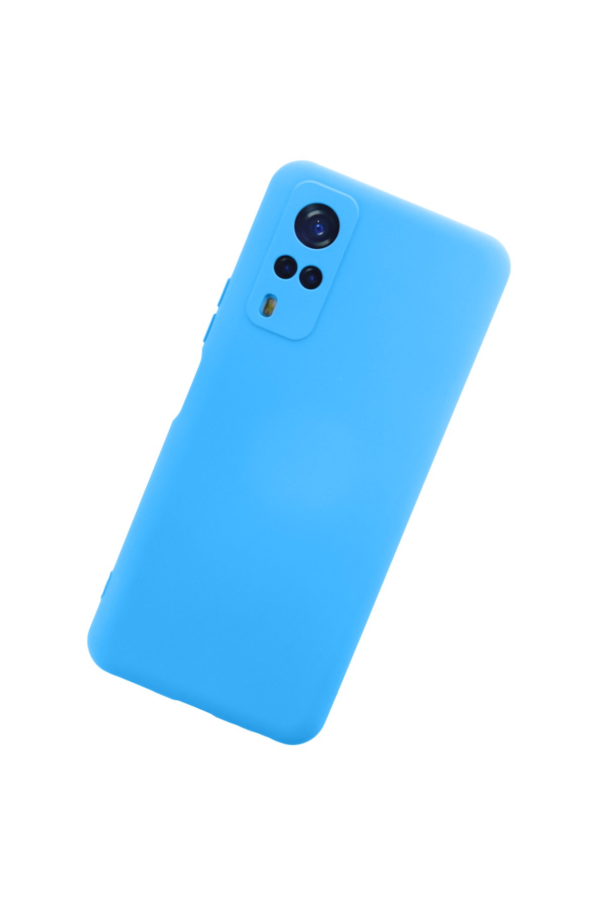 Newface Vivo Y51A Kılıf Glass Kapak - Mavi