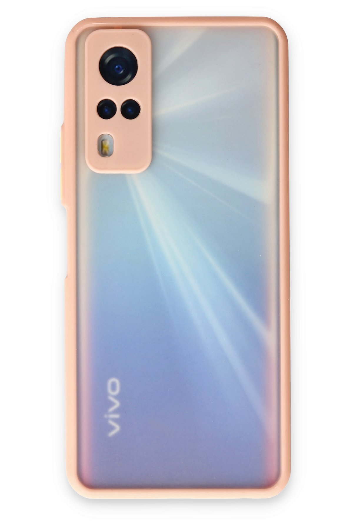Newface Vivo Y53S Kılıf Platin Silikon - Pembe