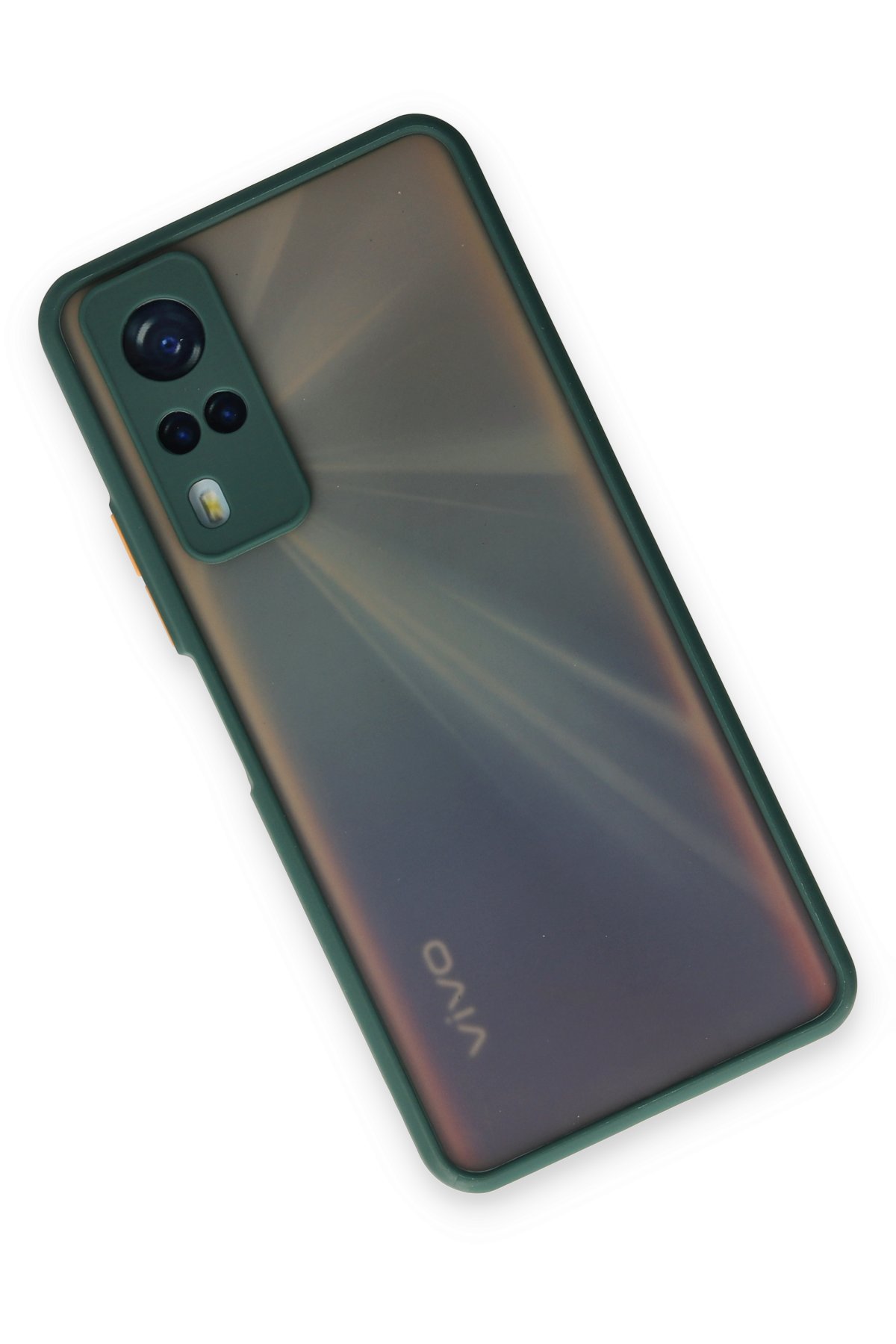 Newface Vivo Y53S Kılıf Nano içi Kadife Silikon - Mavi