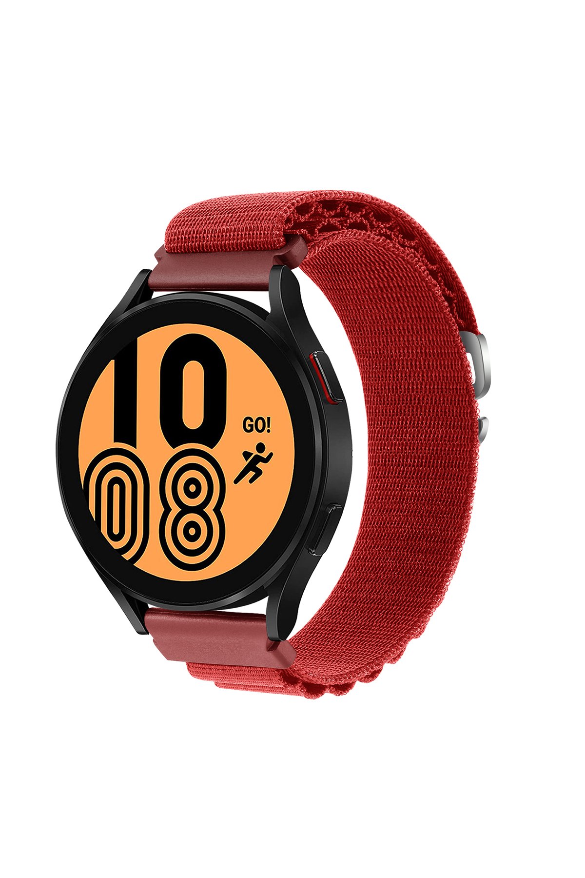 Newface Watch 20mm Metal Mıknatıslı Kordon - Siyah-Kırmızı