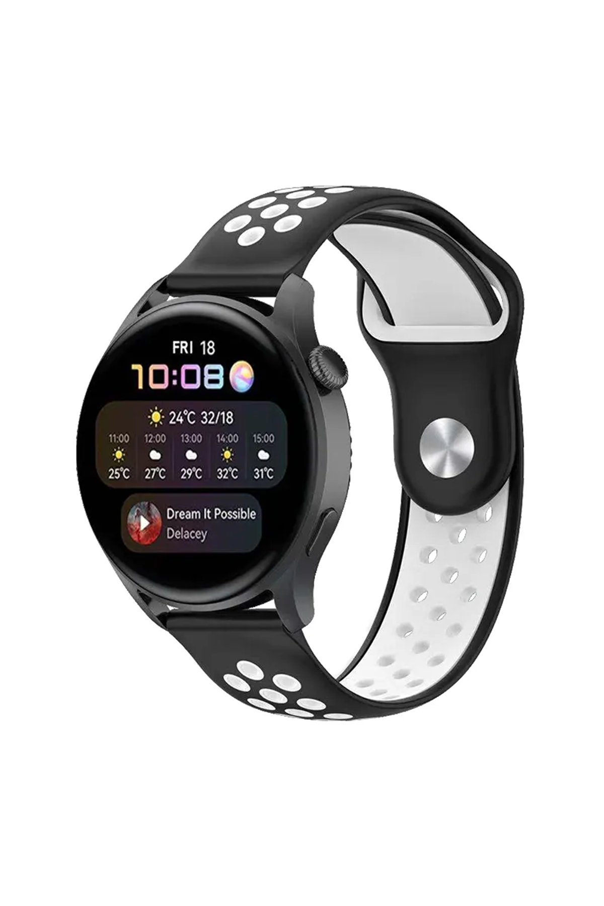 Newface Watch 20mm Metal Mıknatıslı Kordon - Turuncu-Yeşil