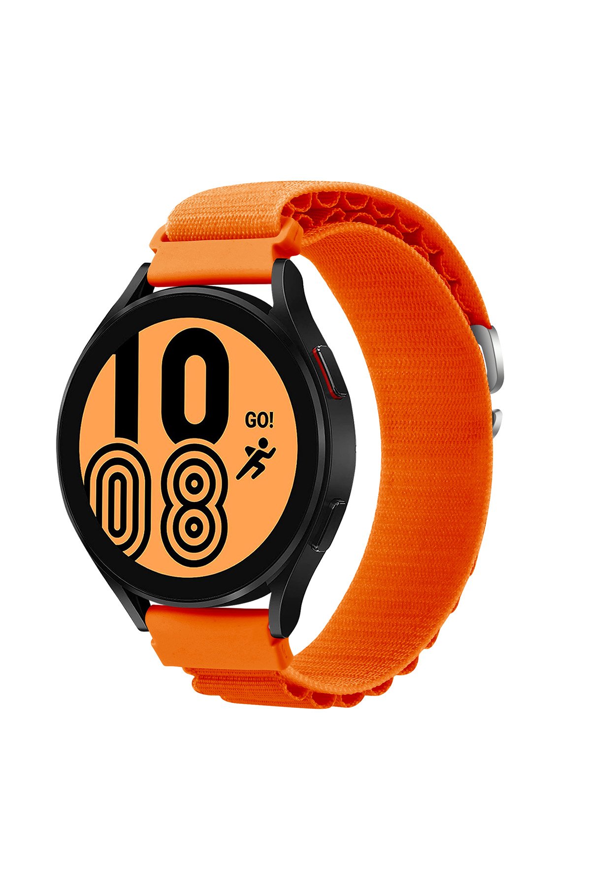 Newface GT4 46mm 22mm Spor Delikli Kordon - Gri-Beyaz