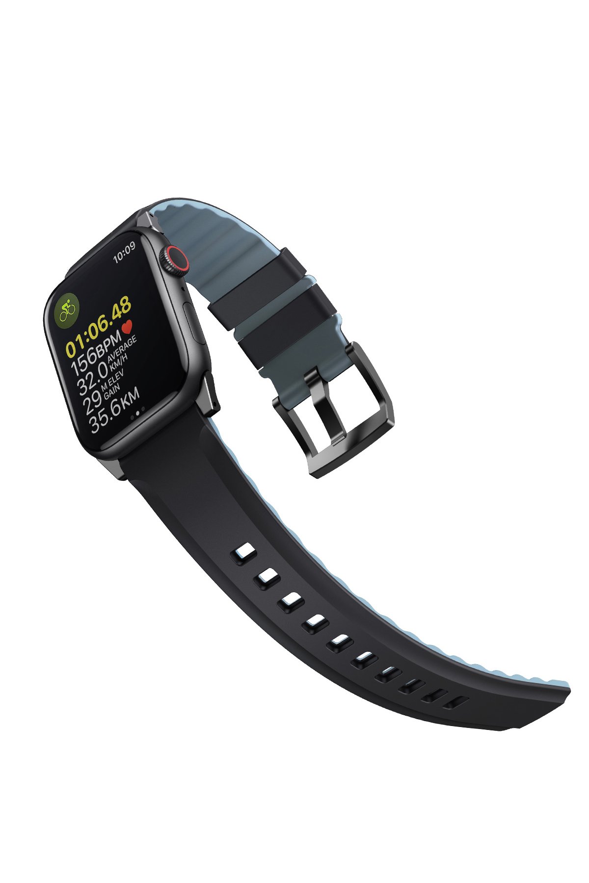 Uniq Watch Ultra 49mm Stride FKM Silikon Kordon - Turuncu