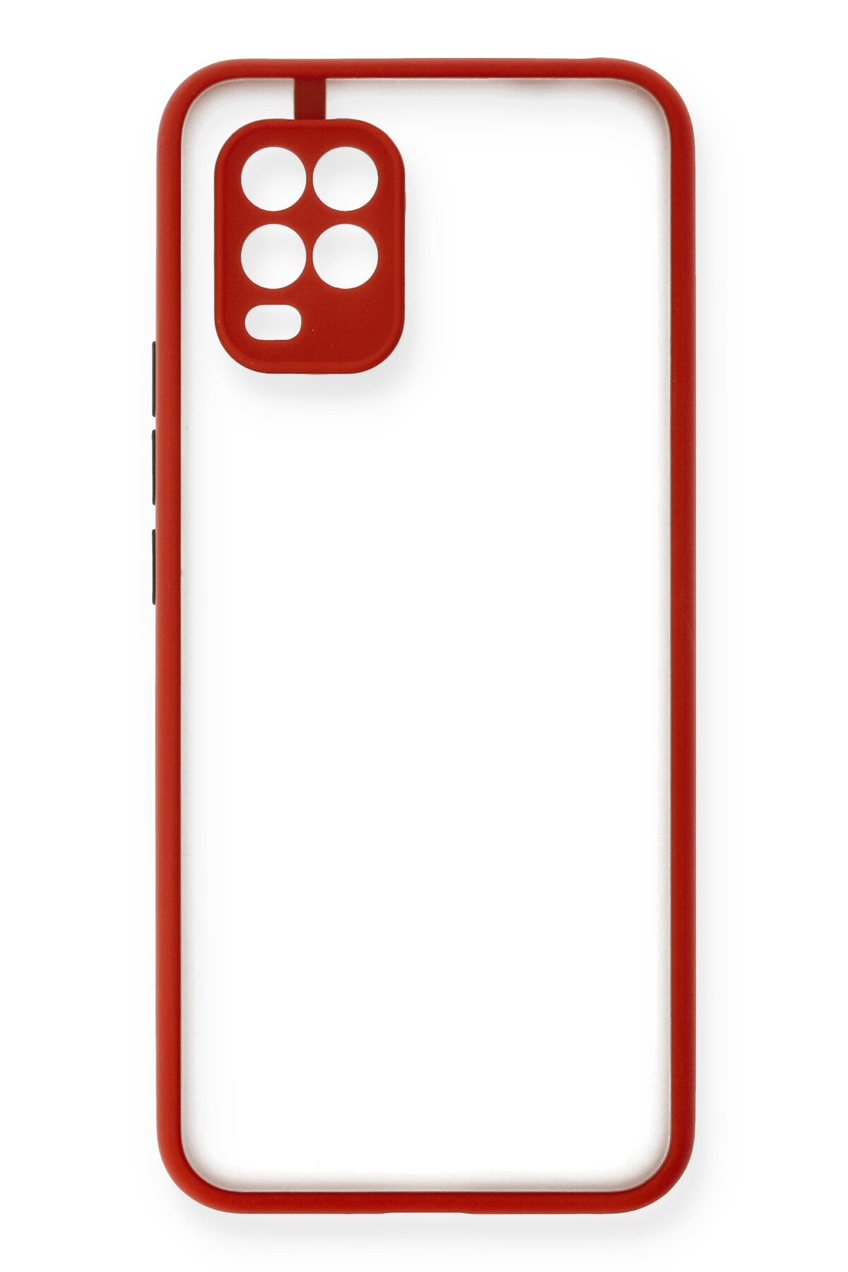 Newface Xiaomi Mi 10 Lite Kılıf Auto Focus Karbon Kapak - Siyah