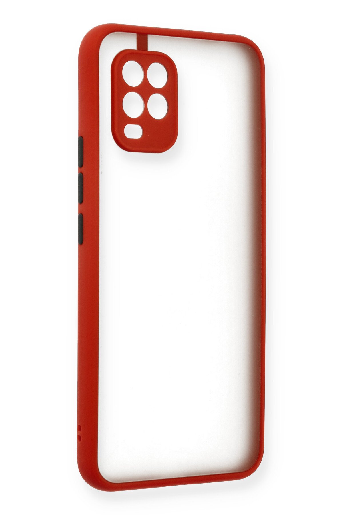 Newface Xiaomi Mi 10 Lite Kılıf Auto Focus Karbon Kapak - Siyah