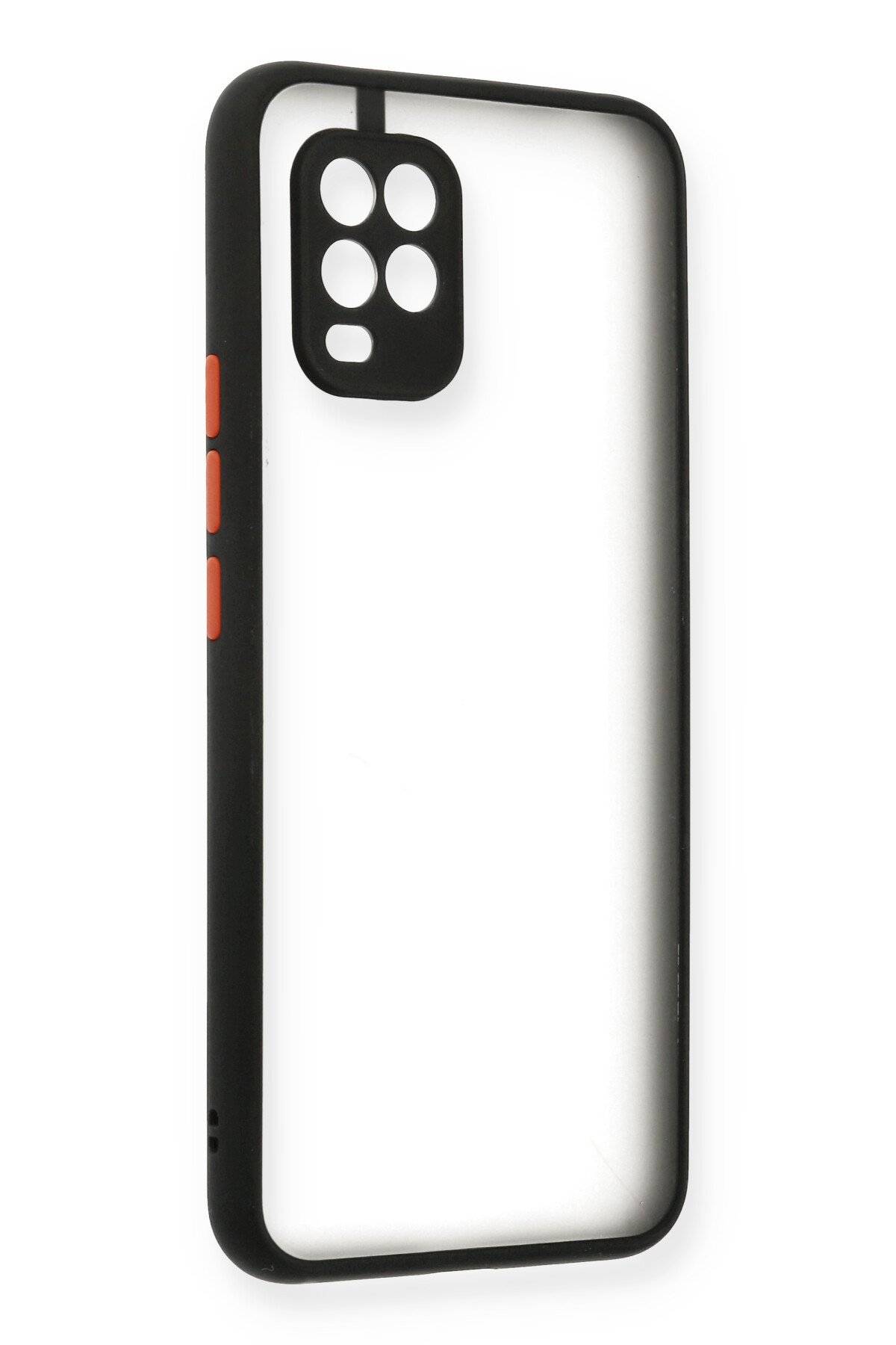 Newface Xiaomi Mi 10 Lite Kılıf Focus Karbon Silikon - Kahverengi