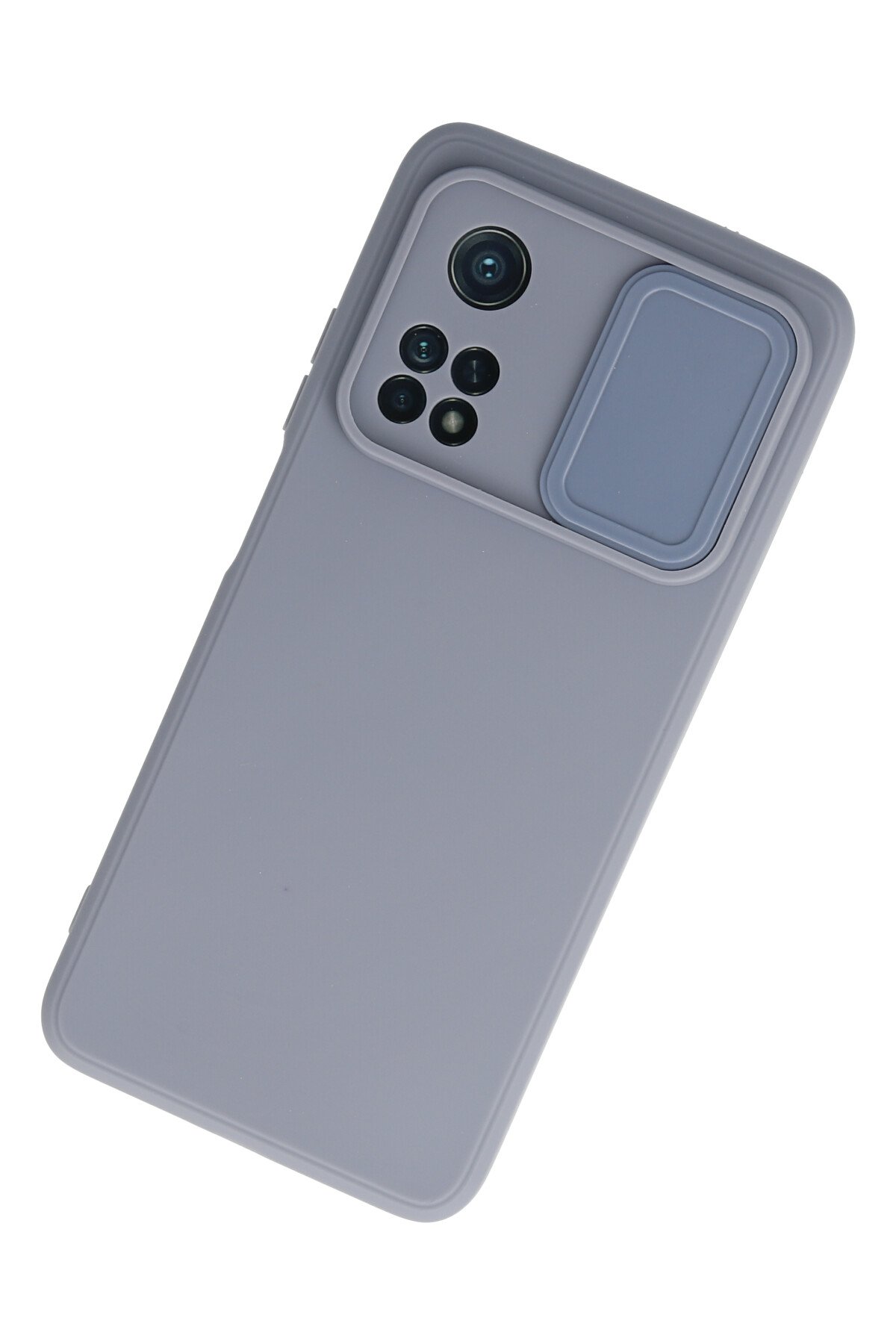 Newface Xiaomi Mi 10T Kılıf Color Lens Silikon - Gri