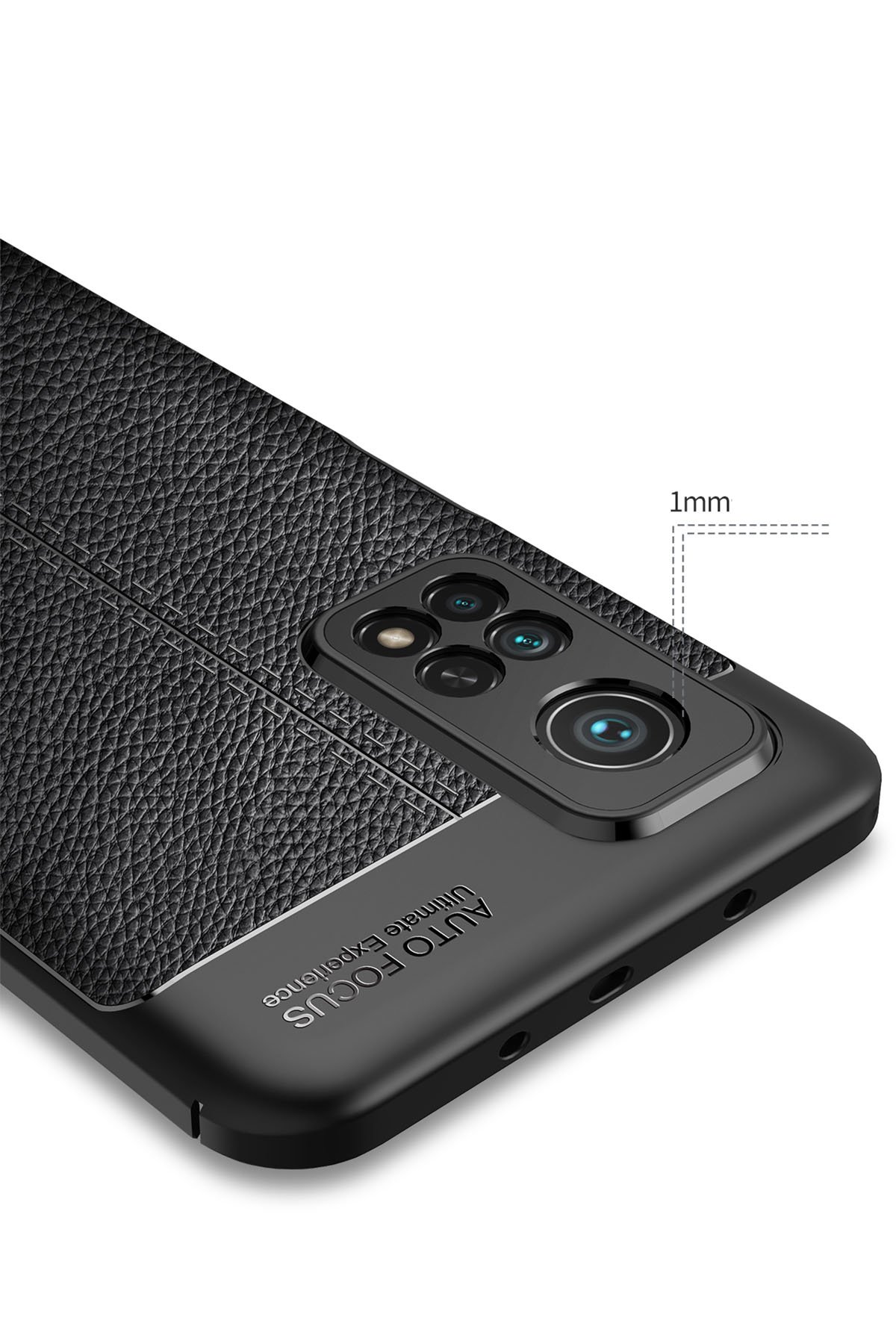 Newface Xiaomi Mi 10T Kılıf Color Lens Silikon - Siyah