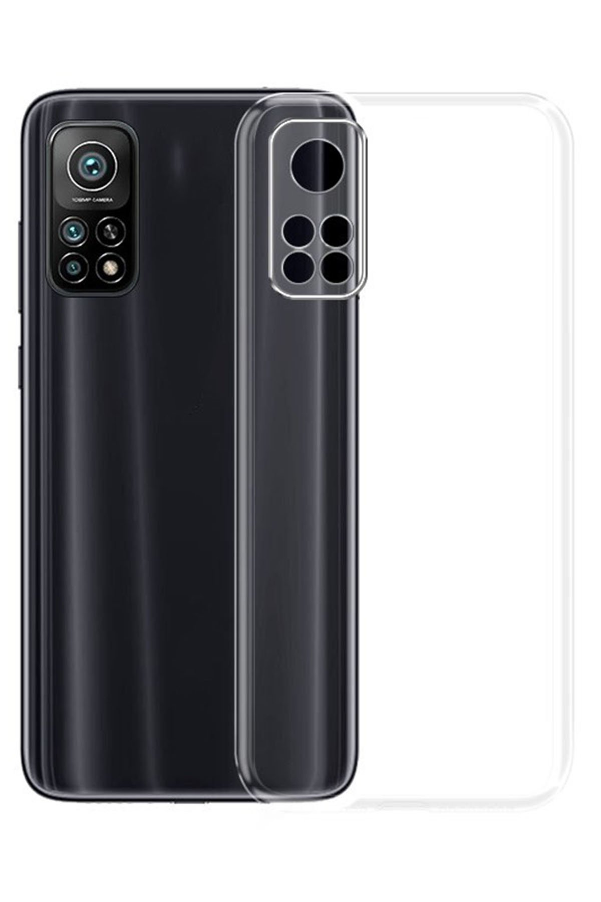 Newface Xiaomi Mi 10T Kılıf Volet Silikon - Kırmızı