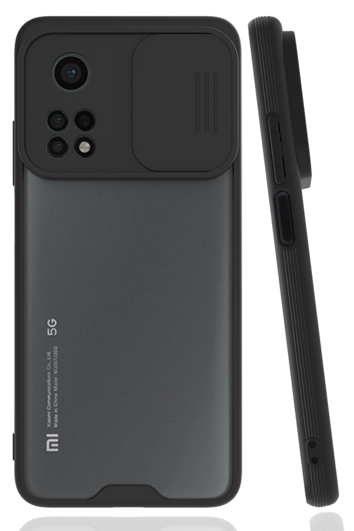 Newface Xiaomi Mi 10T Kılıf Loop Deri Silikon - Siyah