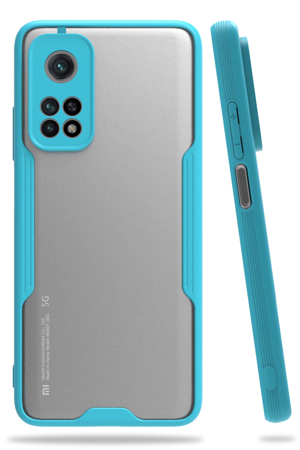 Newface Xiaomi Mi 10T Kılıf Nano içi Kadife Silikon - Mavi
