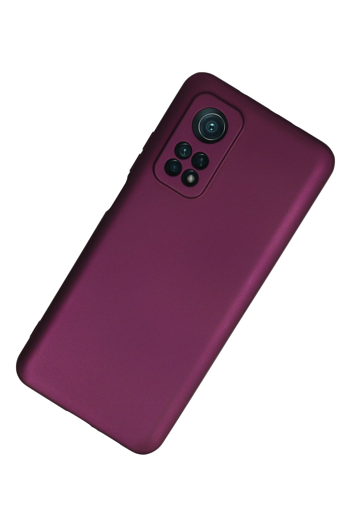 Newface Xiaomi Mi 10T Kılıf Miami Şeffaf Silikon - Kırmızı