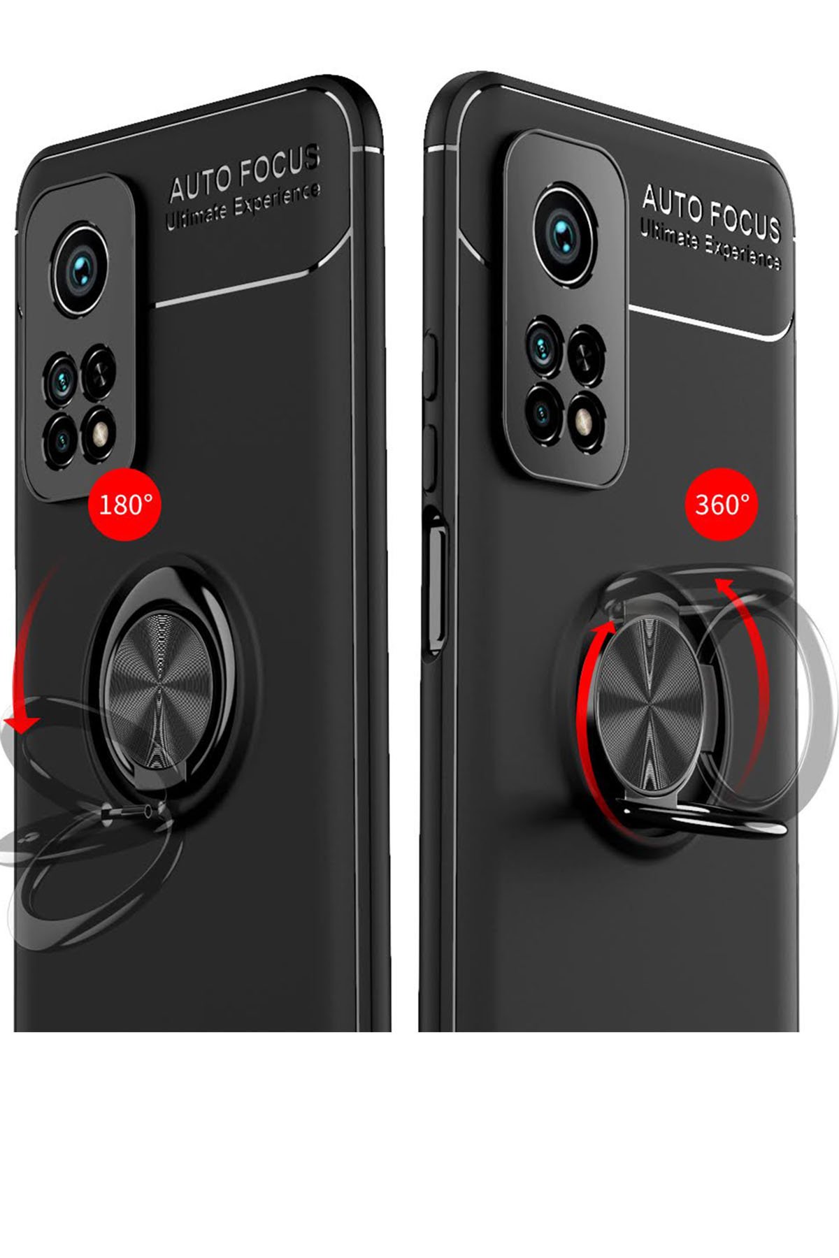 Newface Xiaomi Mi 10T Kılıf Miami Şeffaf Silikon - Siyah