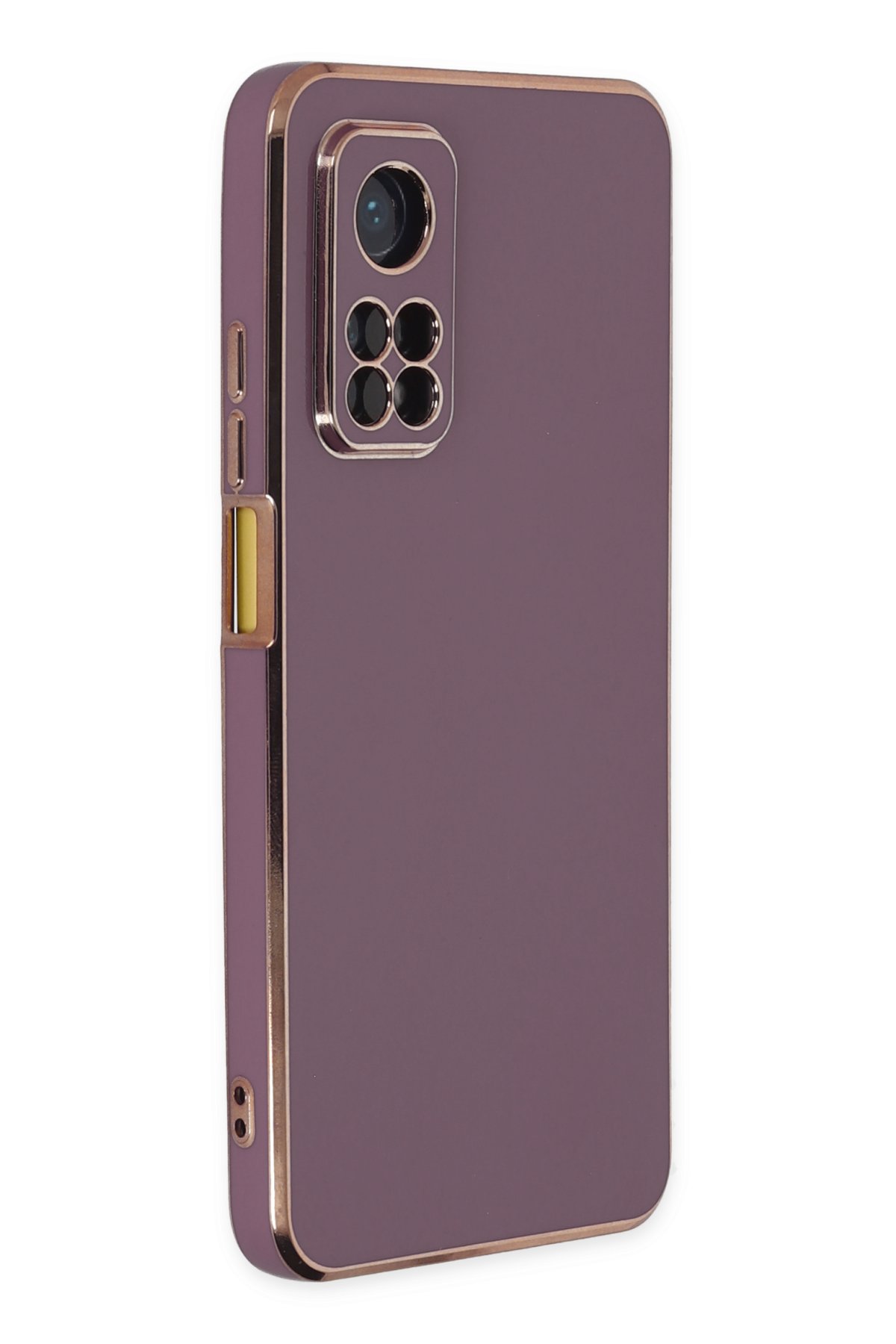 Newface Xiaomi Mi 10T Kılıf Miami Şeffaf Silikon - Kırmızı