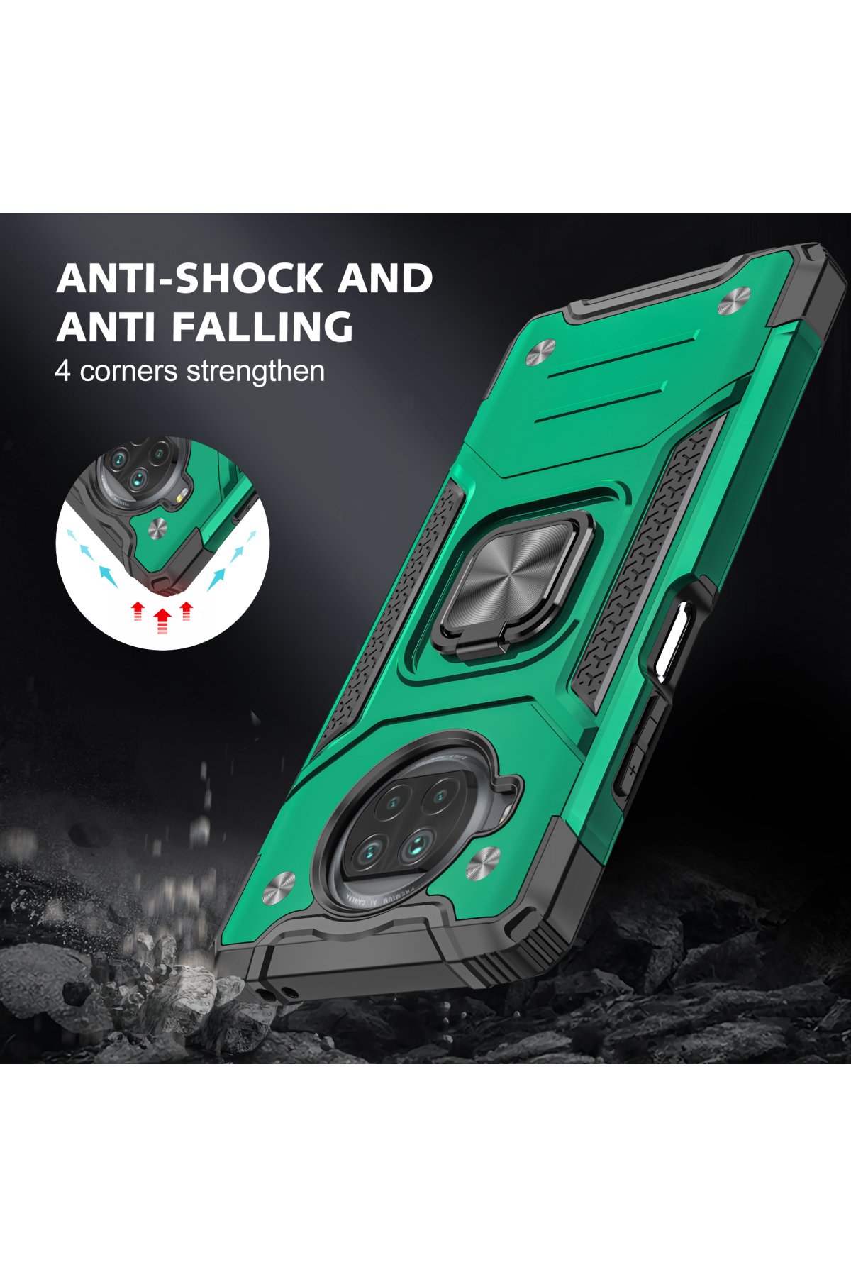 Newface Xiaomi Mi 10T Lite Kılıf Auto Focus Kapak - Lacivert