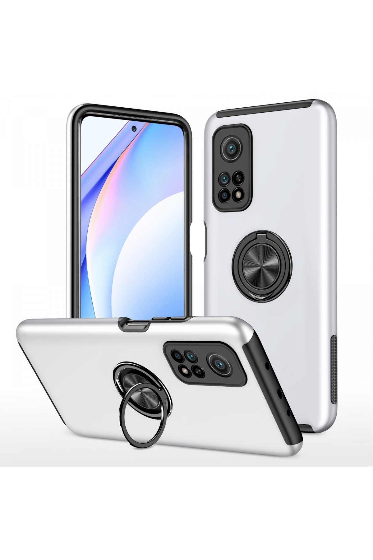 Newface Xiaomi Mi 10T Pro Kılıf Volet Silikon - Açık Yeşil