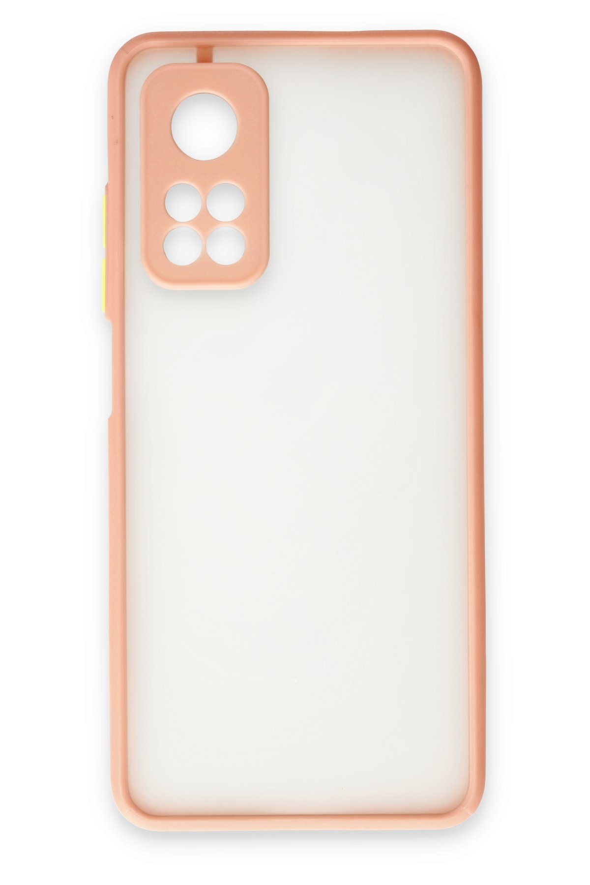 Newface Xiaomi Mi 10T Pro Kılıf Nano içi Kadife Silikon - Sarı