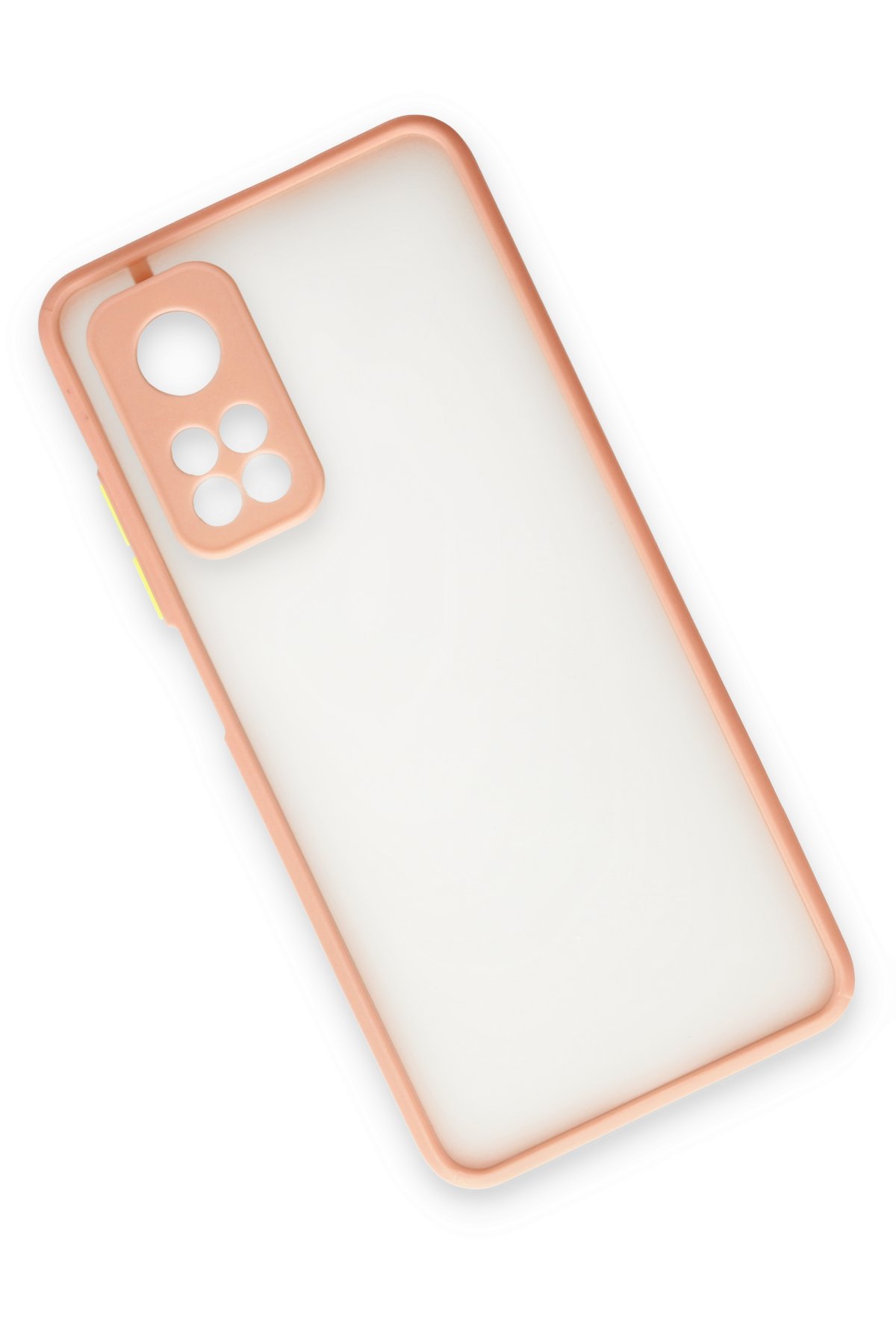 Newface Xiaomi Mi 10T Pro Kılıf Nano içi Kadife Silikon - Sarı