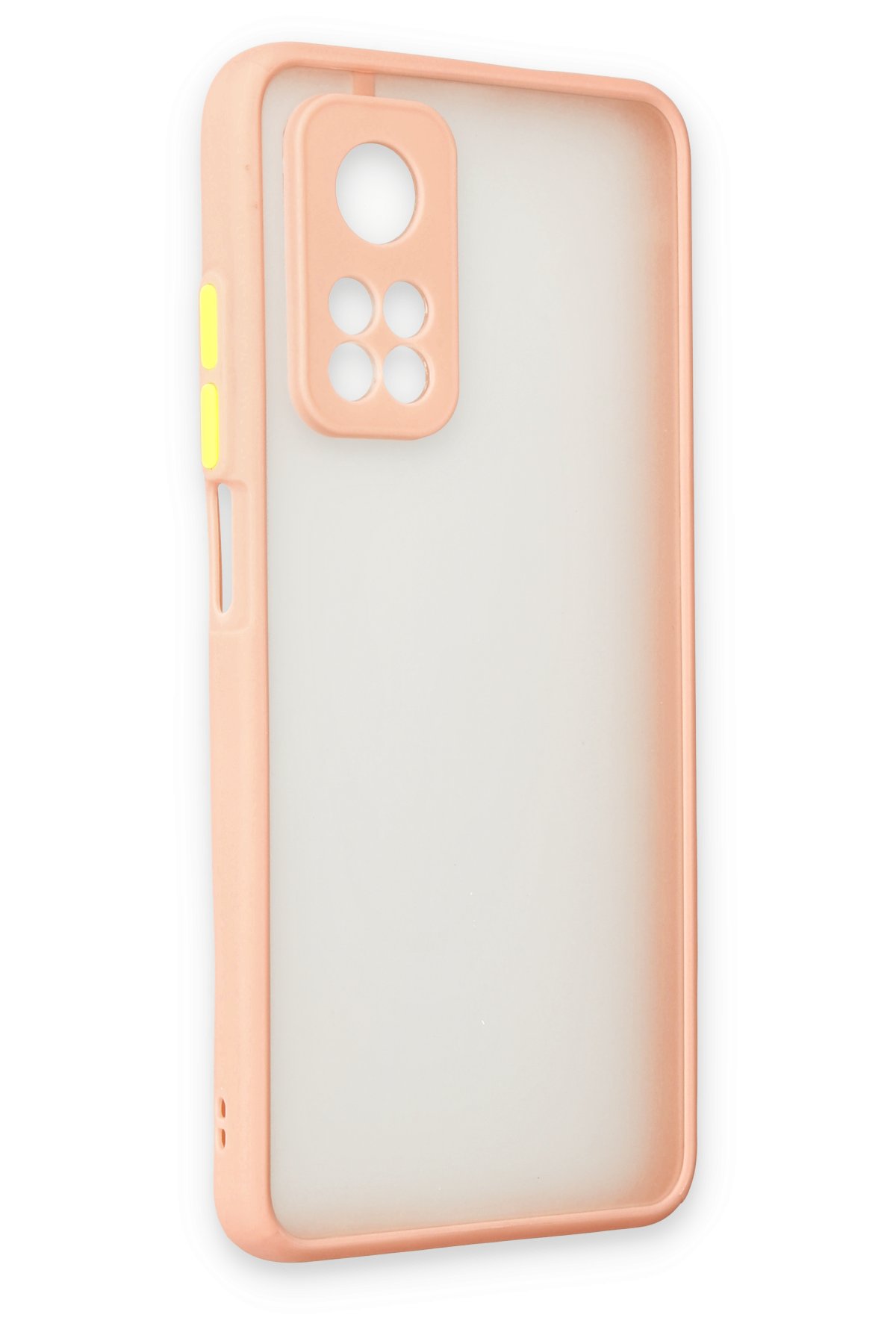 Newface Xiaomi Mi 10T Pro Kılıf Nano içi Kadife Silikon - Sarı