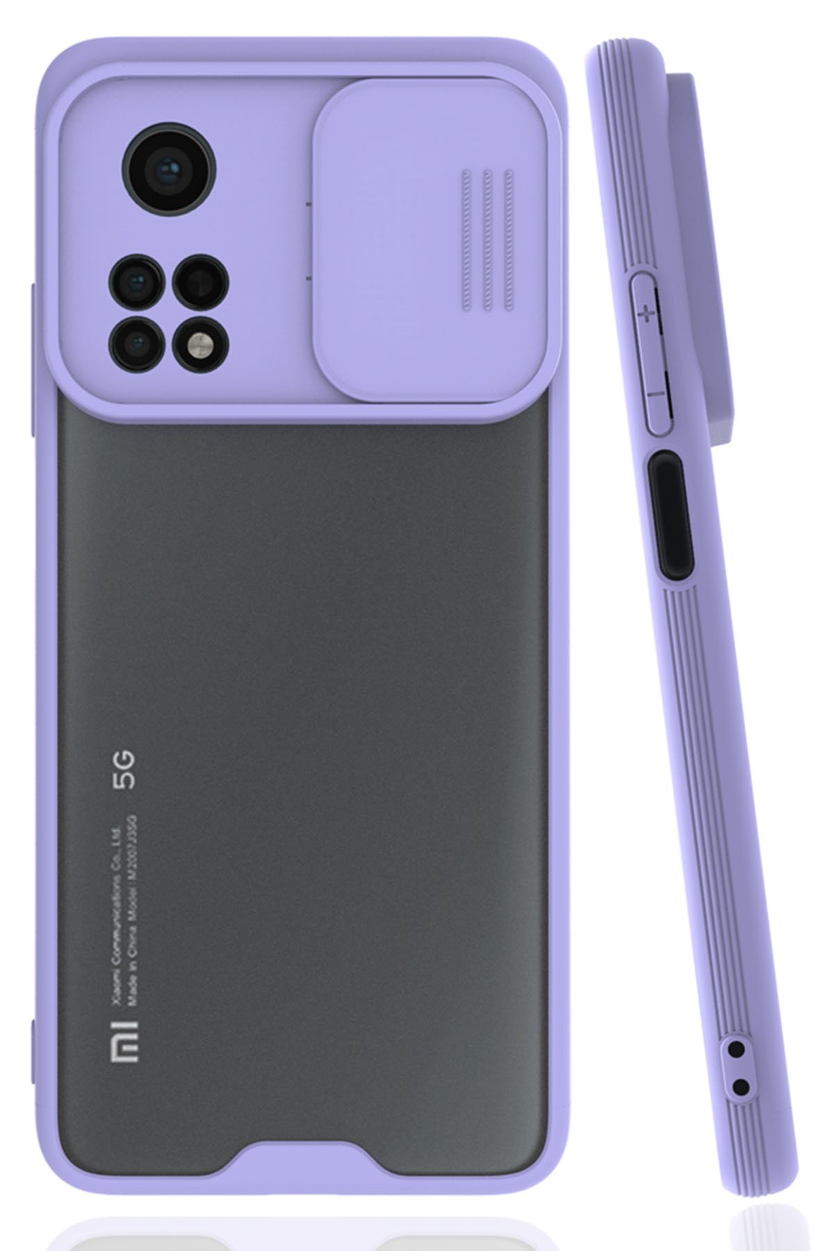 Newface Xiaomi Mi 10T Pro Kılıf Color Lens Silikon - Mor