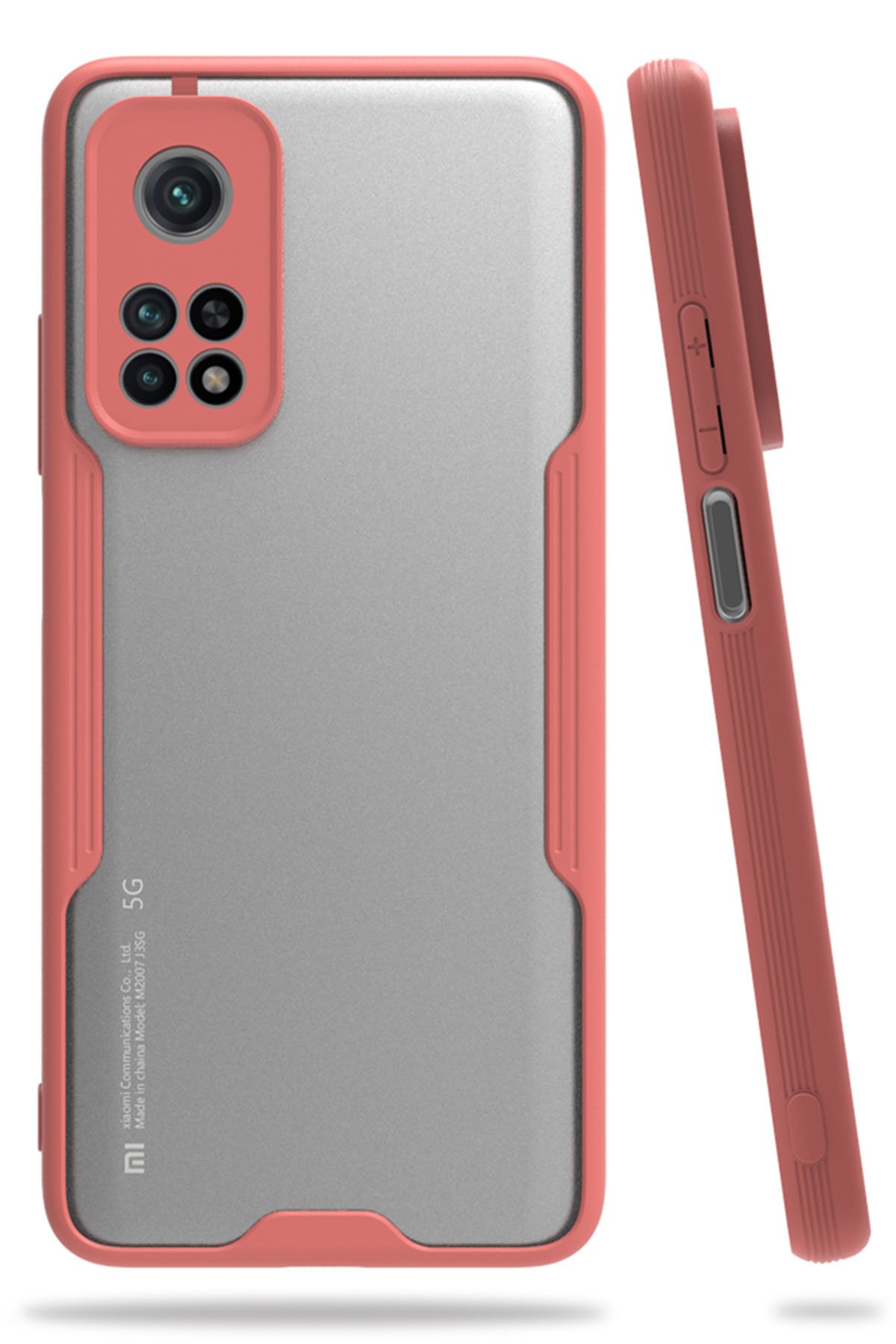 Newface Xiaomi Mi 10T Pro Kılıf Color Lens Silikon - Kırmızı