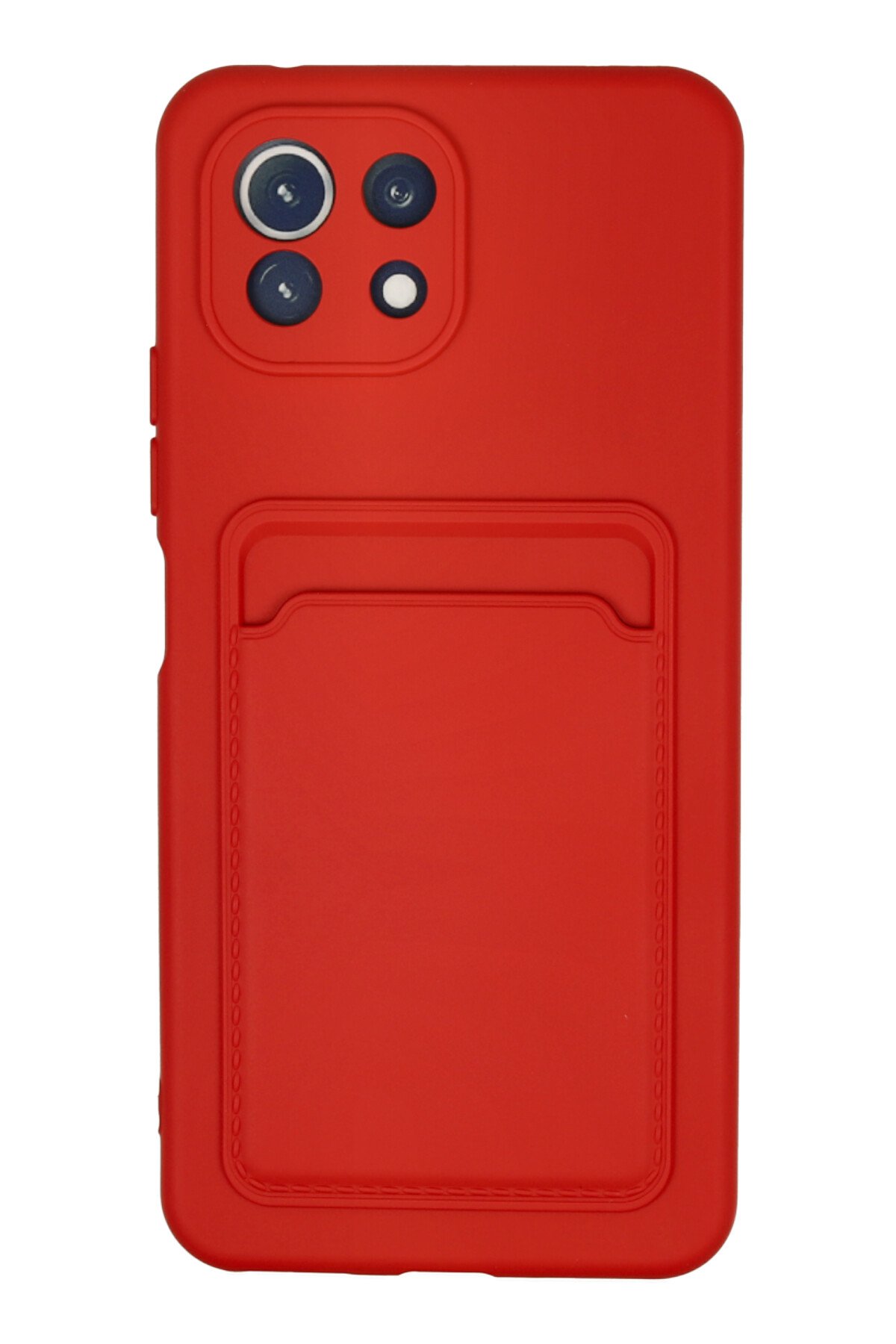 Newface Xiaomi Mi 11 Kılıf Kelvin Kartvizitli Silikon - Koyu Yeşil