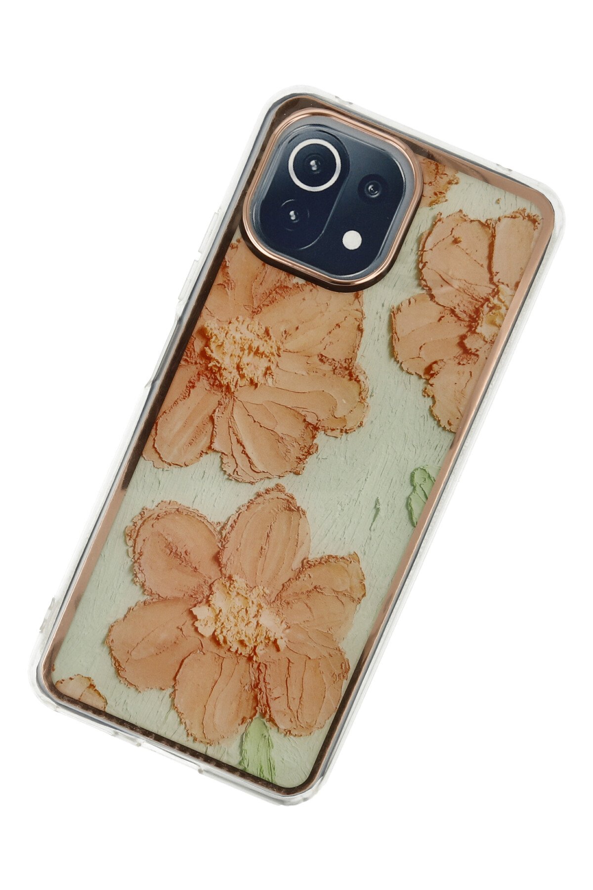 Newface Xiaomi Mİ 11 Lite Kılıf Simli Katmanlı Silikon - Turkuaz