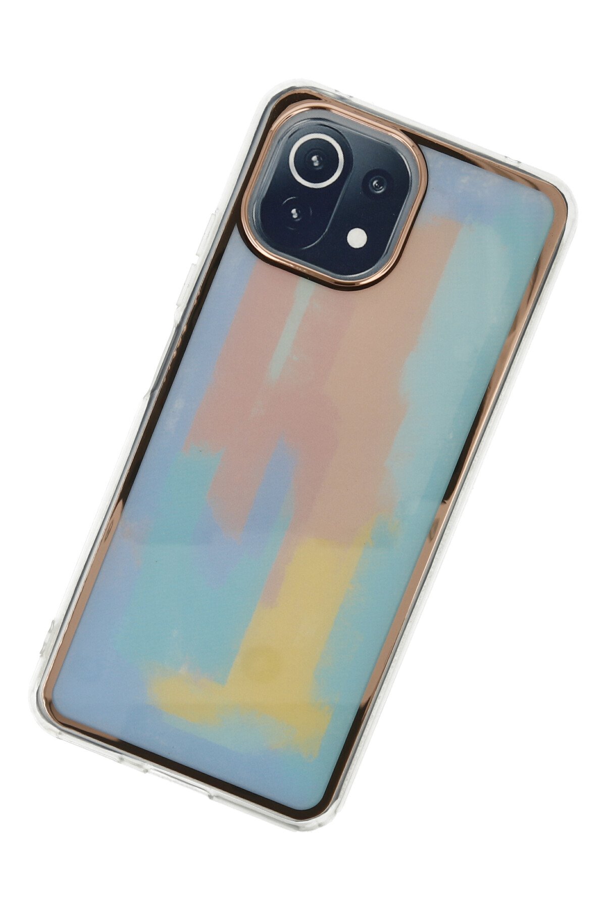 Newface Xiaomi Mİ 11 Lite Kılıf Nano içi Kadife Silikon - Pudra