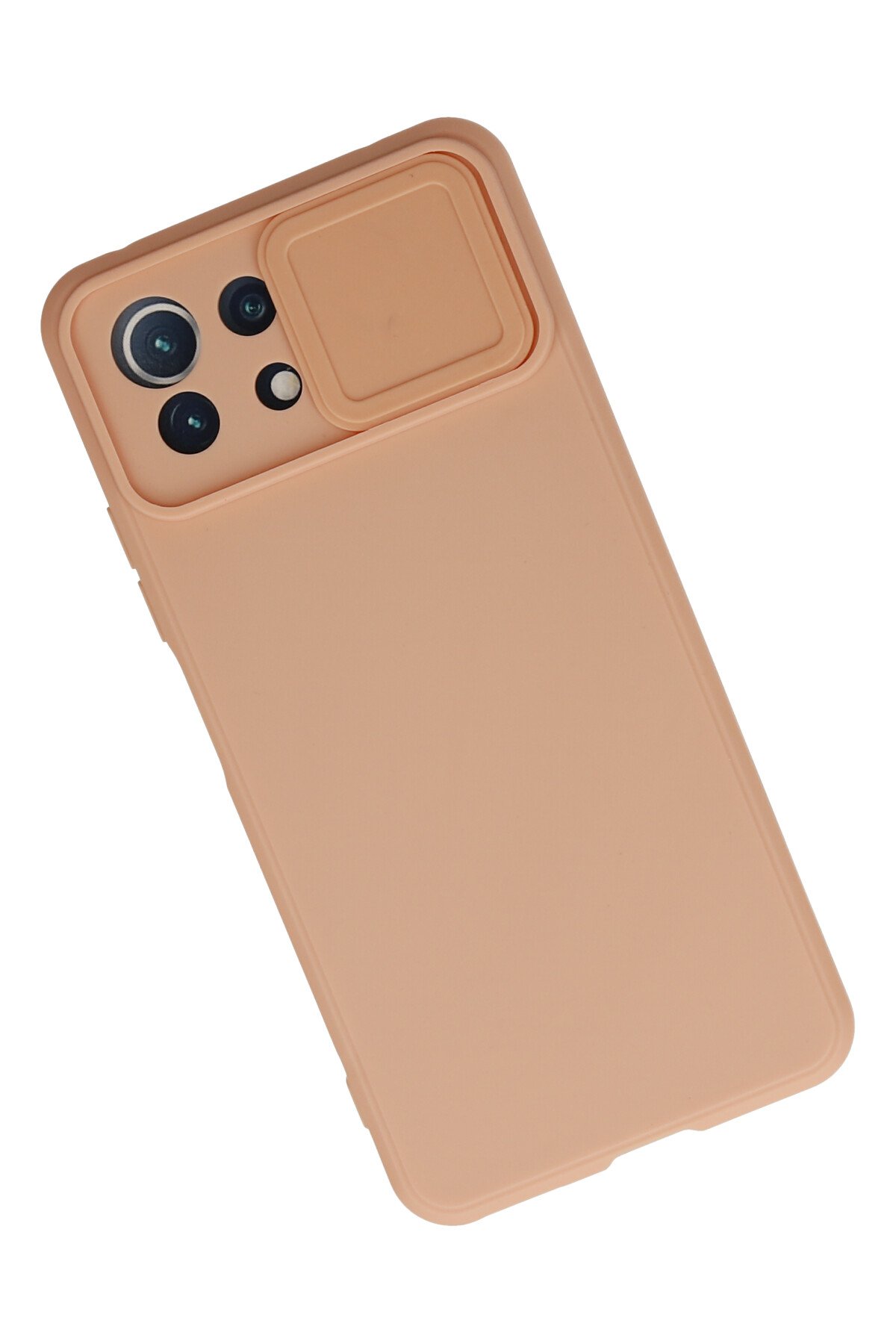 Newface Xiaomi Mİ 11 Lite Kılıf Nano içi Kadife Silikon - Pudra