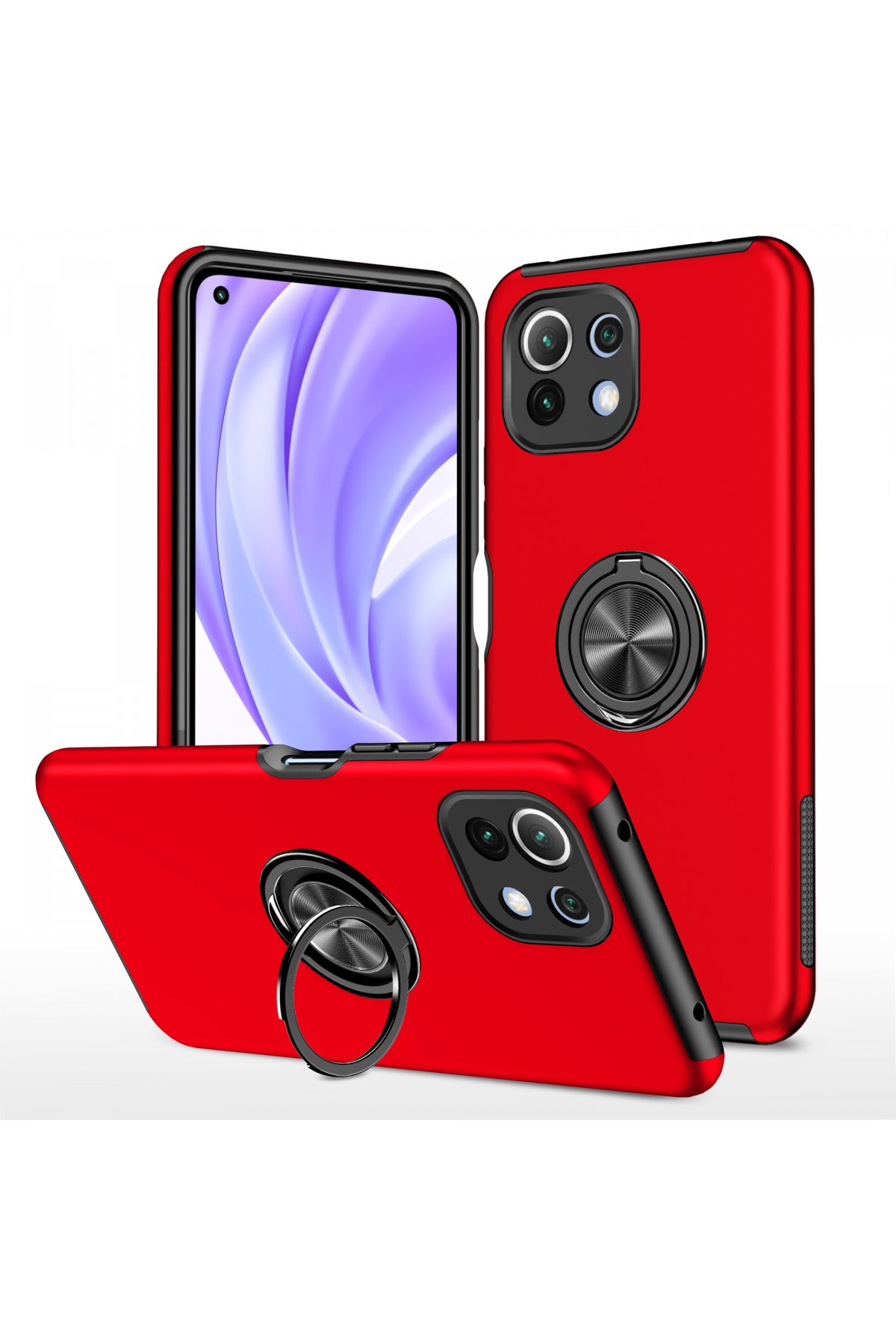 Newface Xiaomi Mİ 11 Lite Kılıf Platin Silikon - Lila