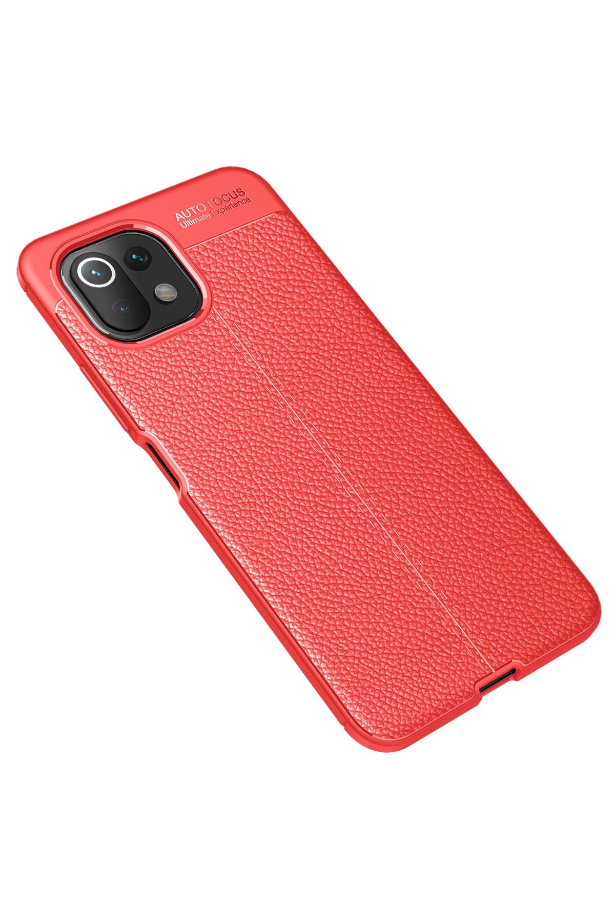 Newface Xiaomi Mİ 11 Lite Kılıf Range Yüzüklü Silikon - Kırmızı