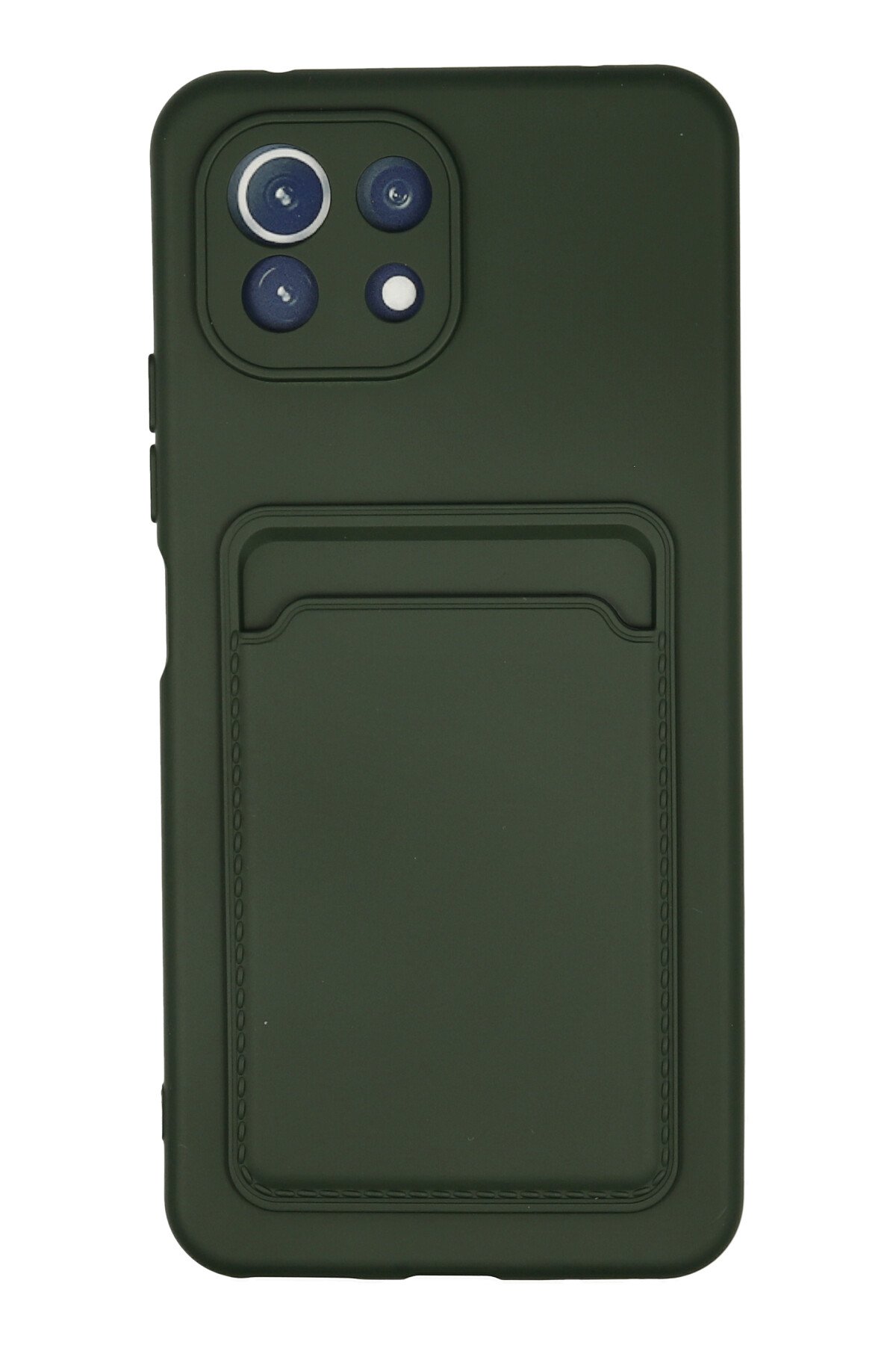 Newface Xiaomi Mİ 11 Lite Kılıf Nano içi Kadife Silikon - Pudra