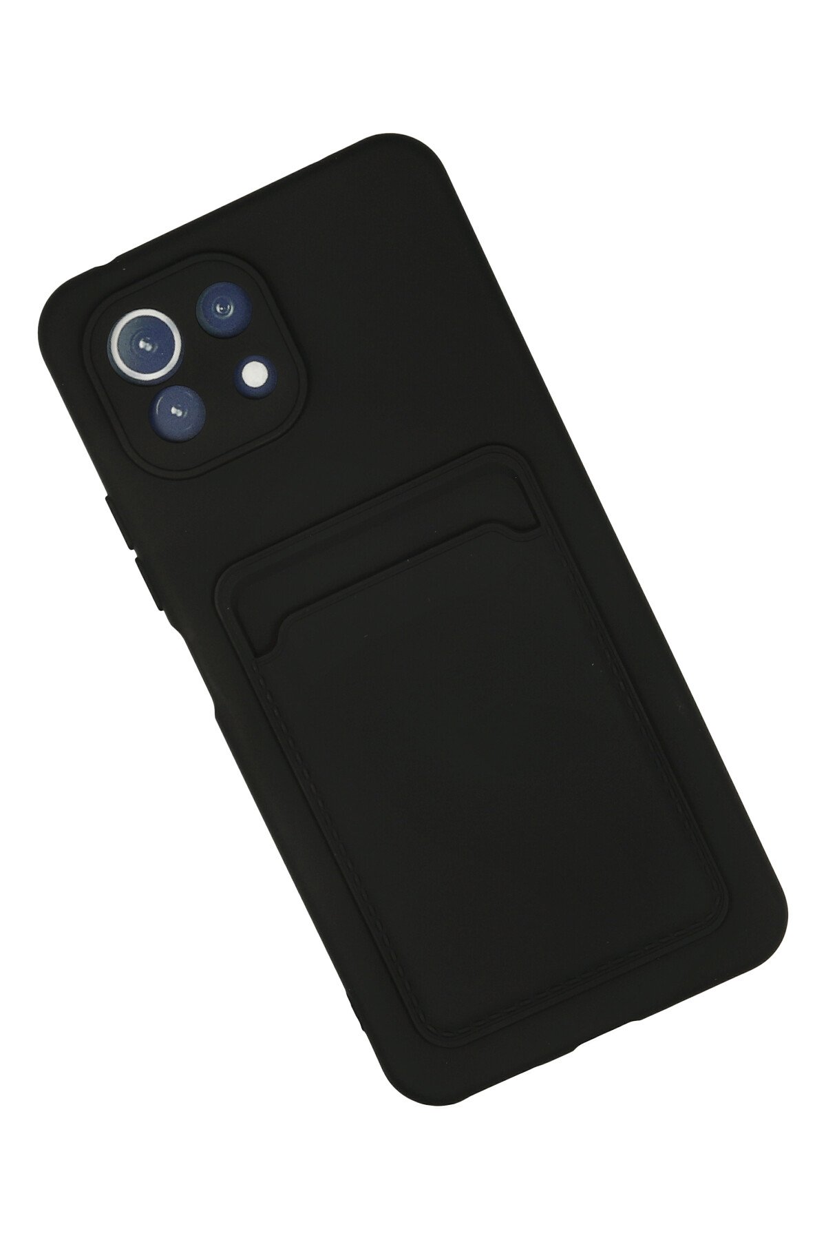 Newface Xiaomi Mİ 11 Lite Kılıf Palm Buzlu Kamera Sürgülü Silikon - Sarı