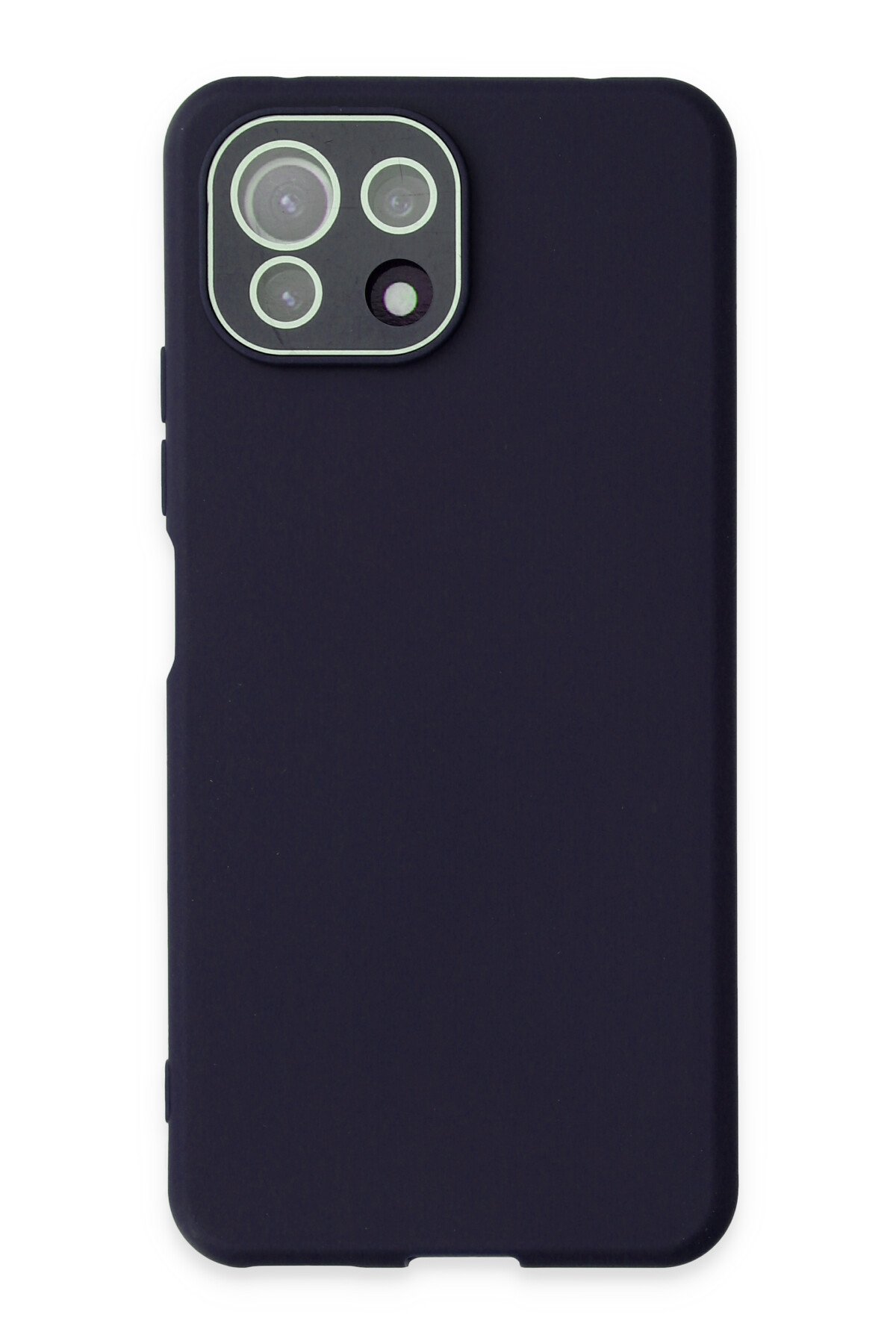 Newface Xiaomi Mİ 11 Lite Kılıf Simli Katmanlı Silikon - Kırmızı