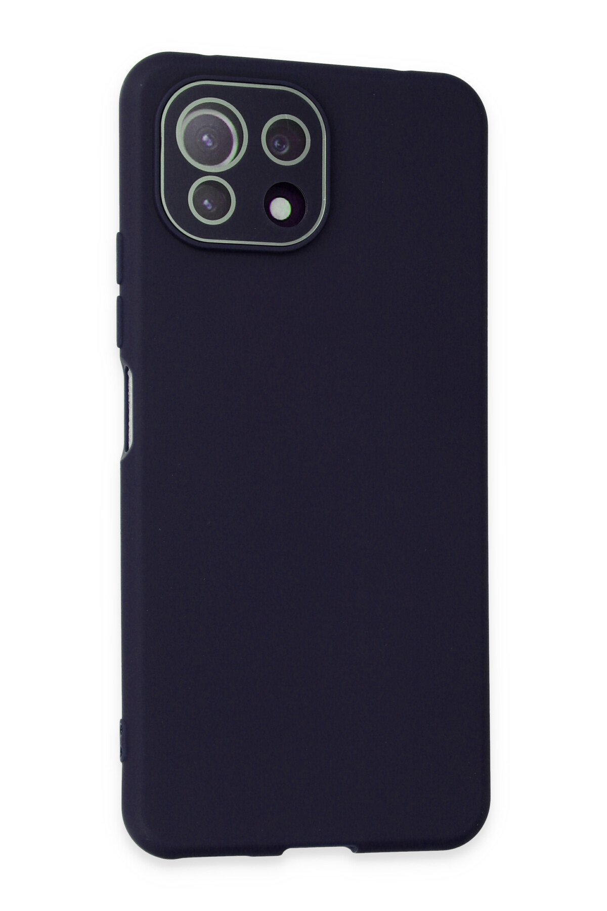 Newface Xiaomi Mİ 11 Lite Kılıf Simli Katmanlı Silikon - Kırmızı